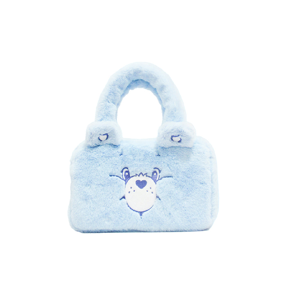 Embroidery Fluffy Handbag - Bedtime Bear