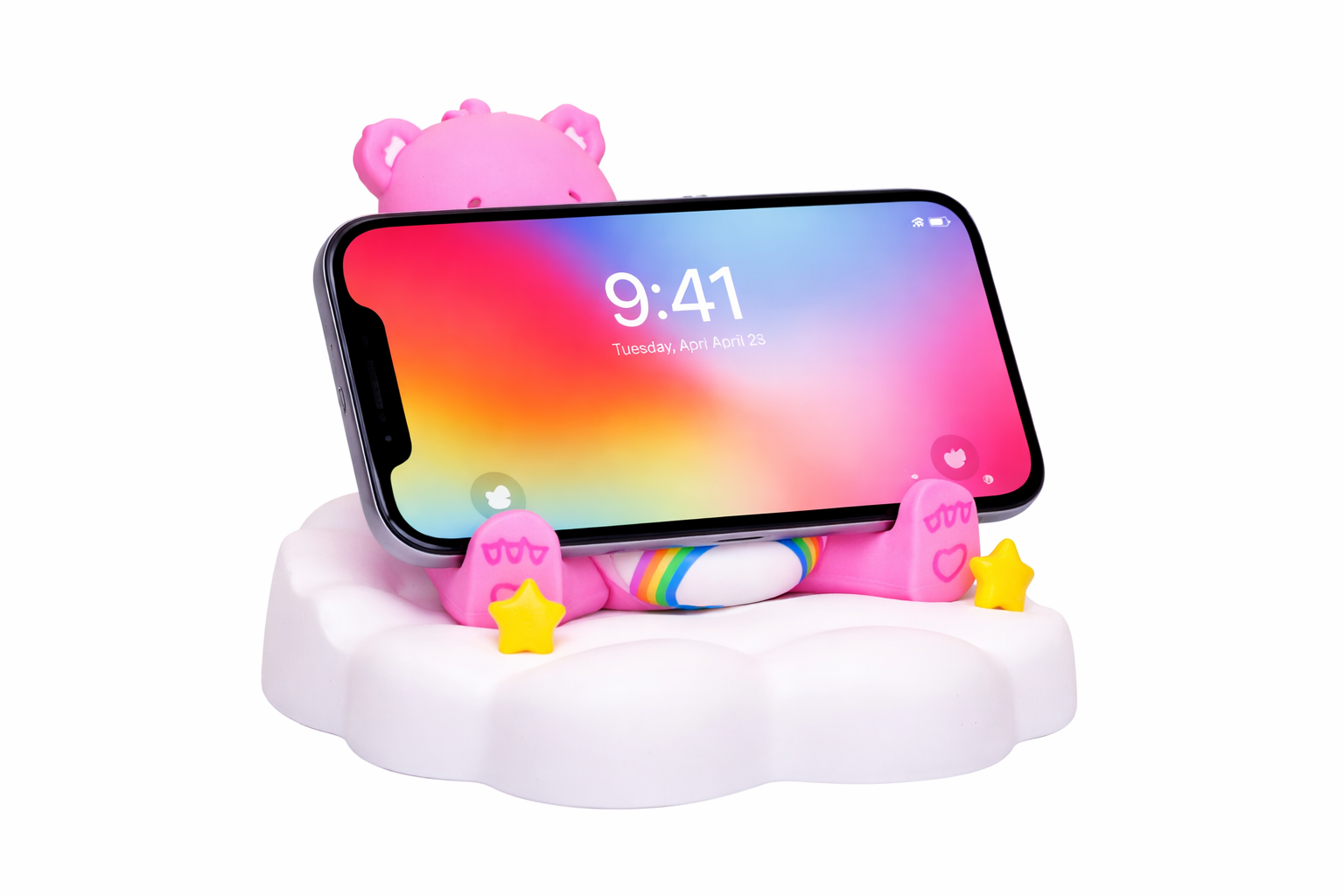Mobile Phone Holder - Cheer Bear