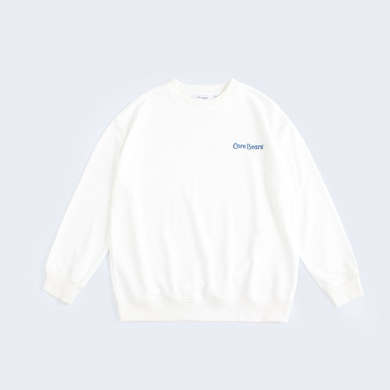 "Rainbow Relax Bear Sweatshirt" - White (M)