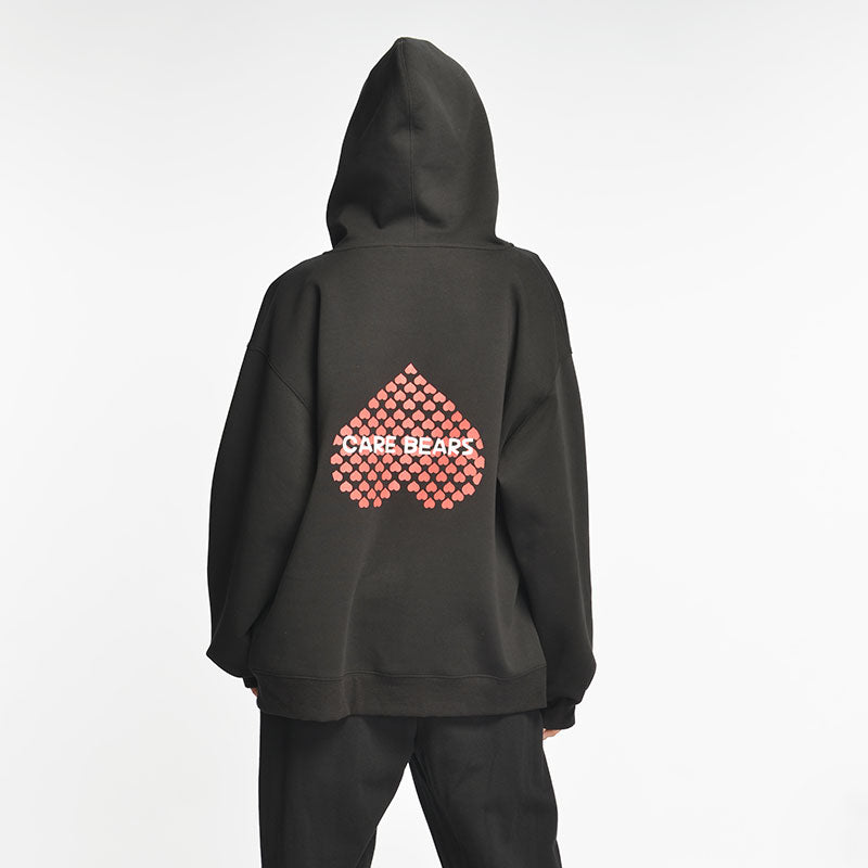 “Heritage Heart Emblem” Premium Zip Hoodie - Black (L)
