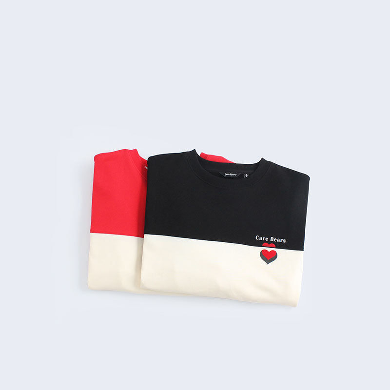 “Classic Heart Stripe Emblem” Sweatshirt - Black (M)