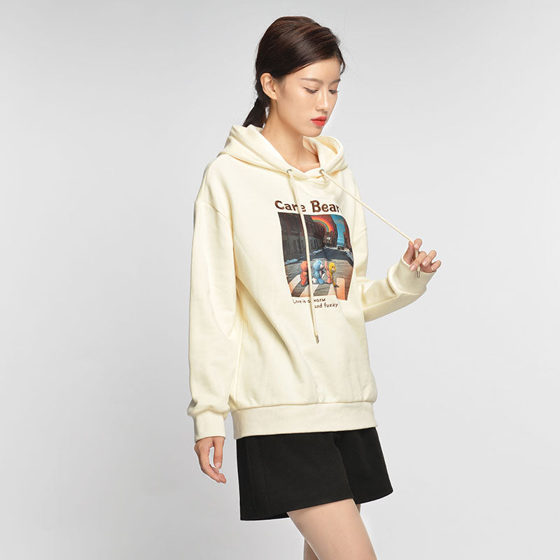 “Rainbow Street Walk” Hoodie - Beige (M)
