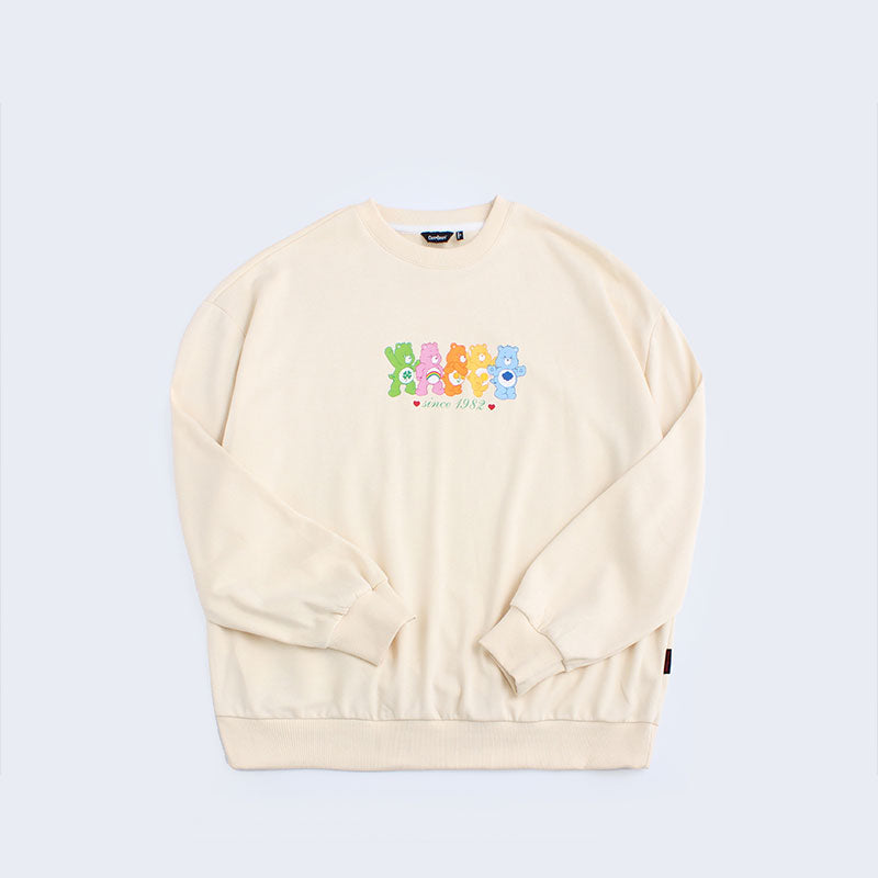 Happy Multi-Bear Lineup” Sweatshirt - Beige (M)