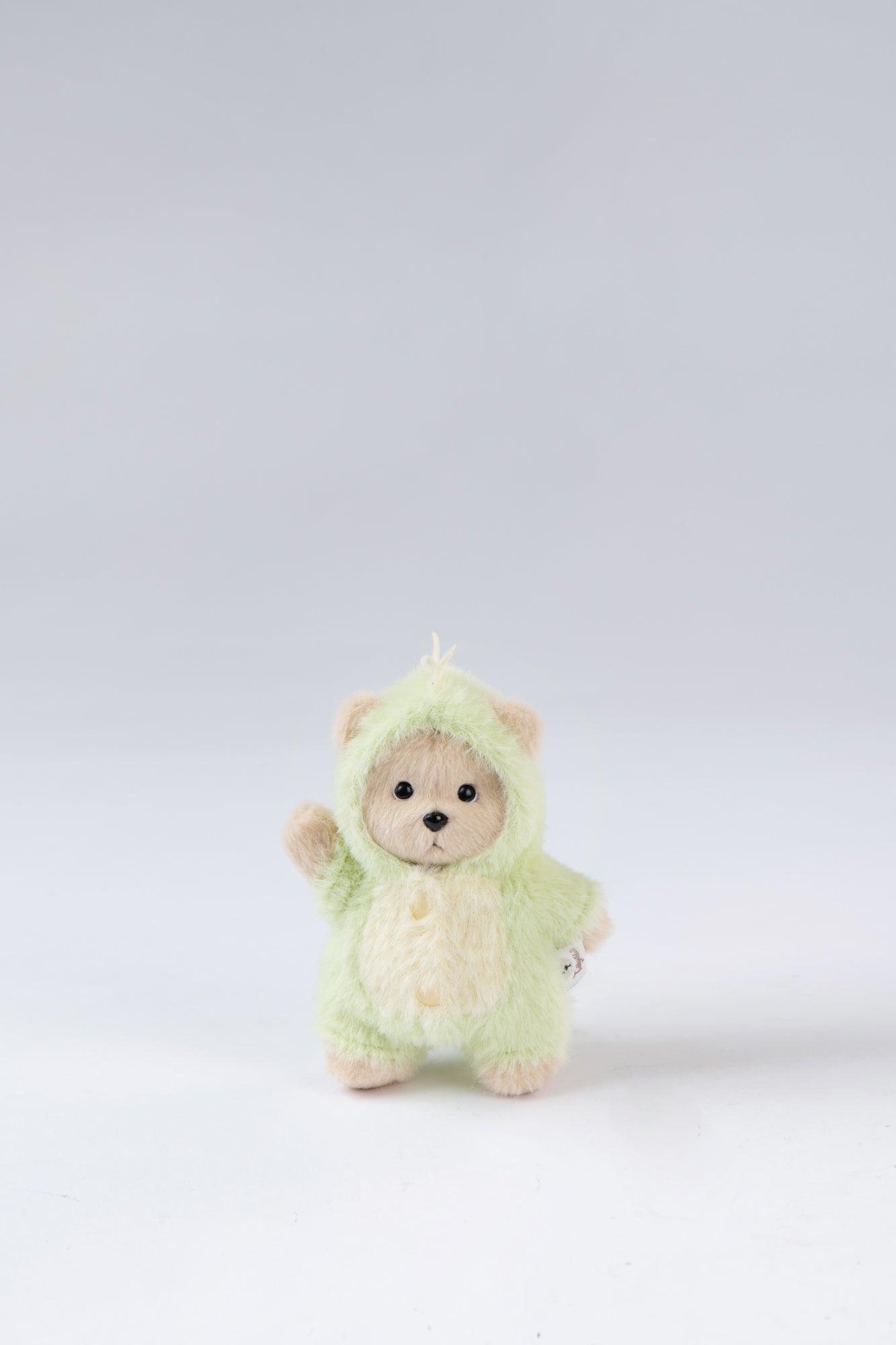 Lina Bear Green Dinosaur with Keychain - Milk Tea (15cm)