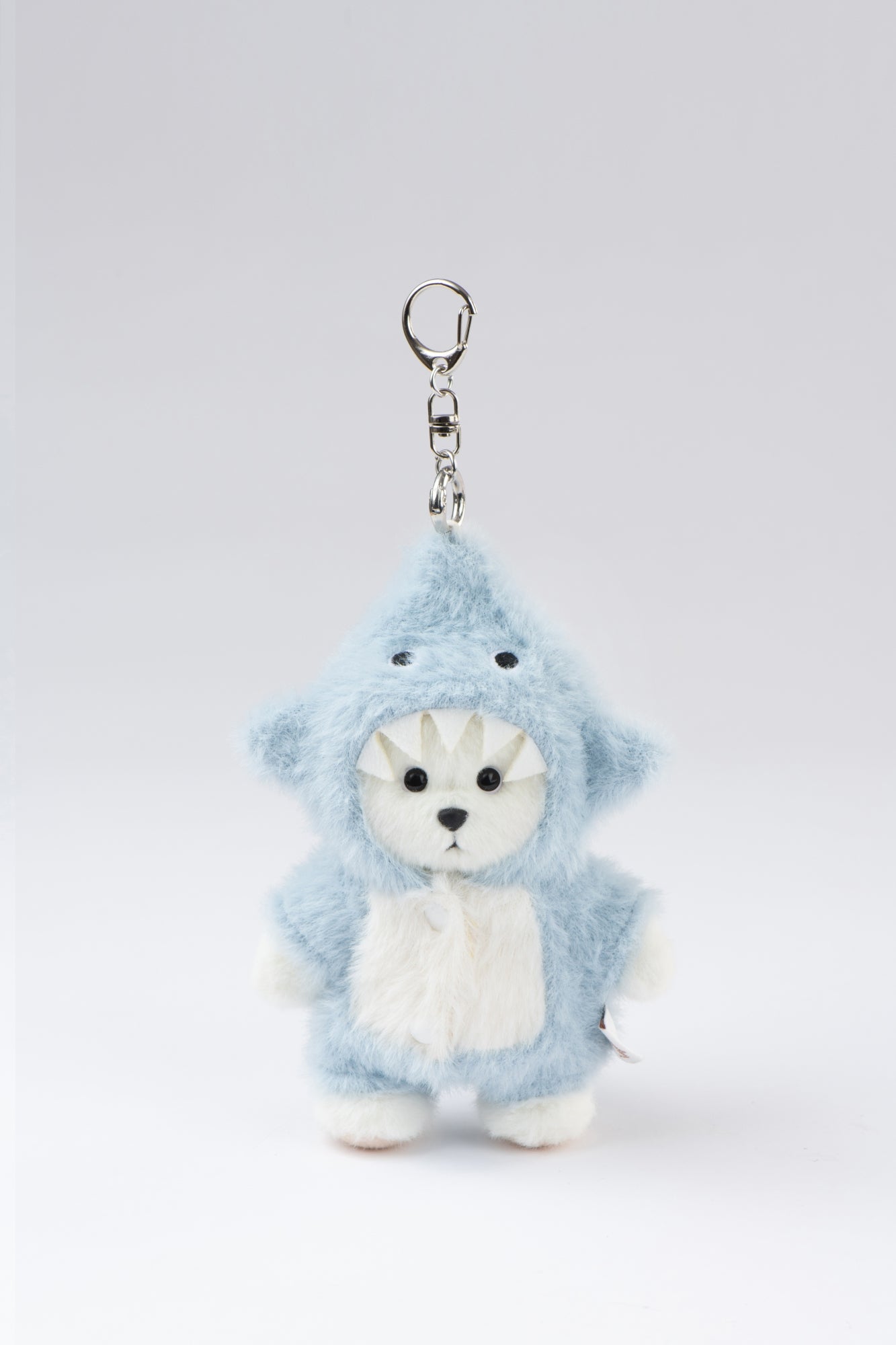 Lina Bear Shark with Keychain - White (15cm)
