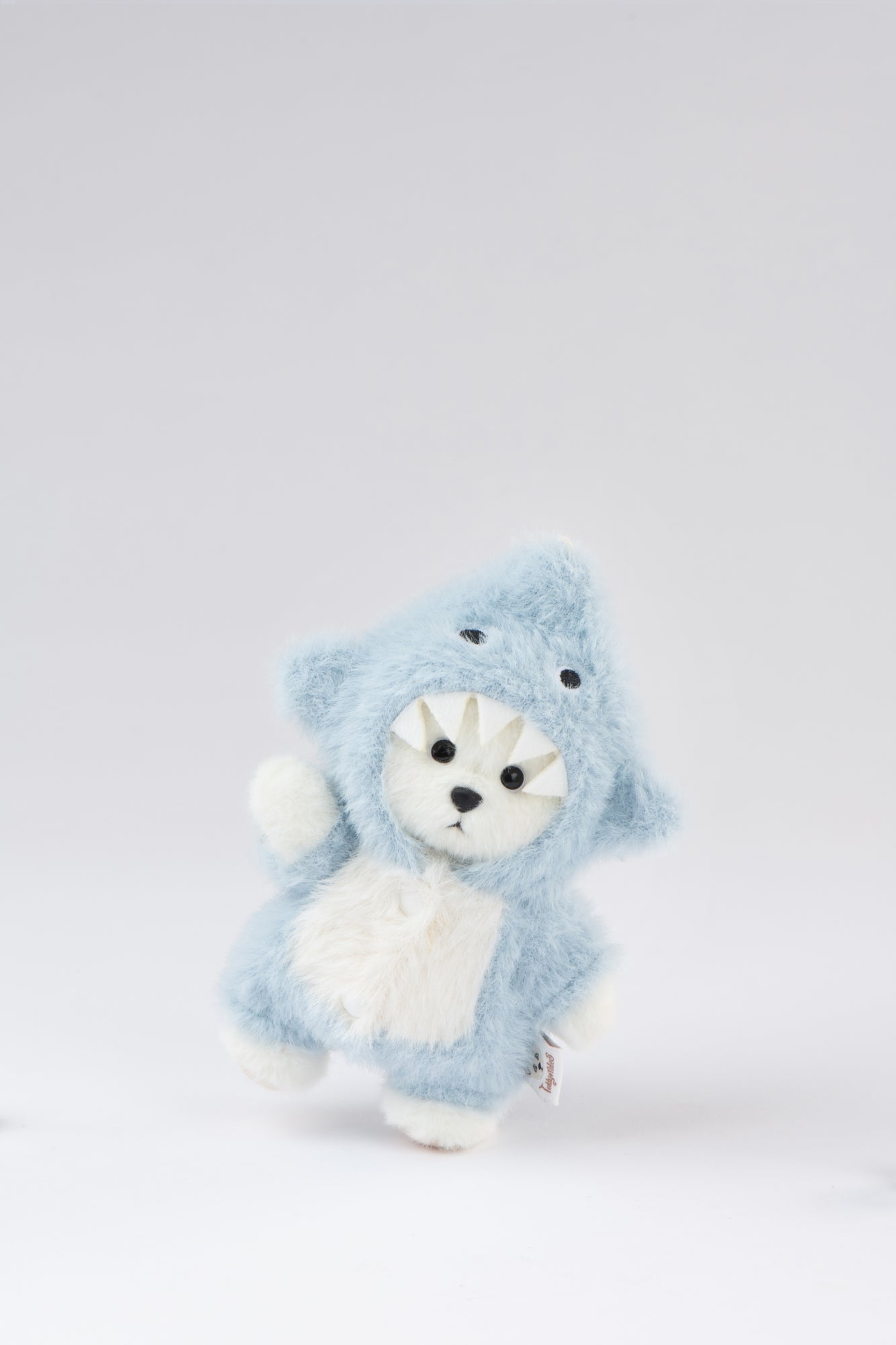 Lina Bear Shark with Keychain - White (15cm)
