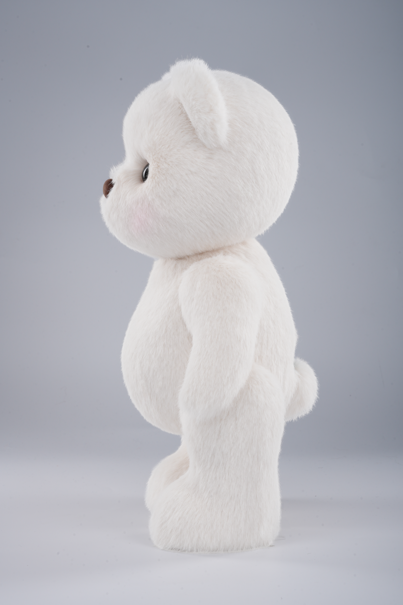 Lina Bear Long-Hair - White (38cm)