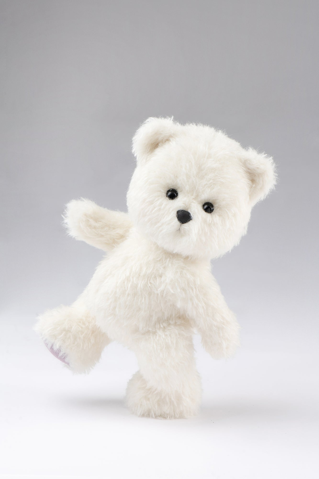 Lina Bear Cirrus Curly-Hair - White (30cm)