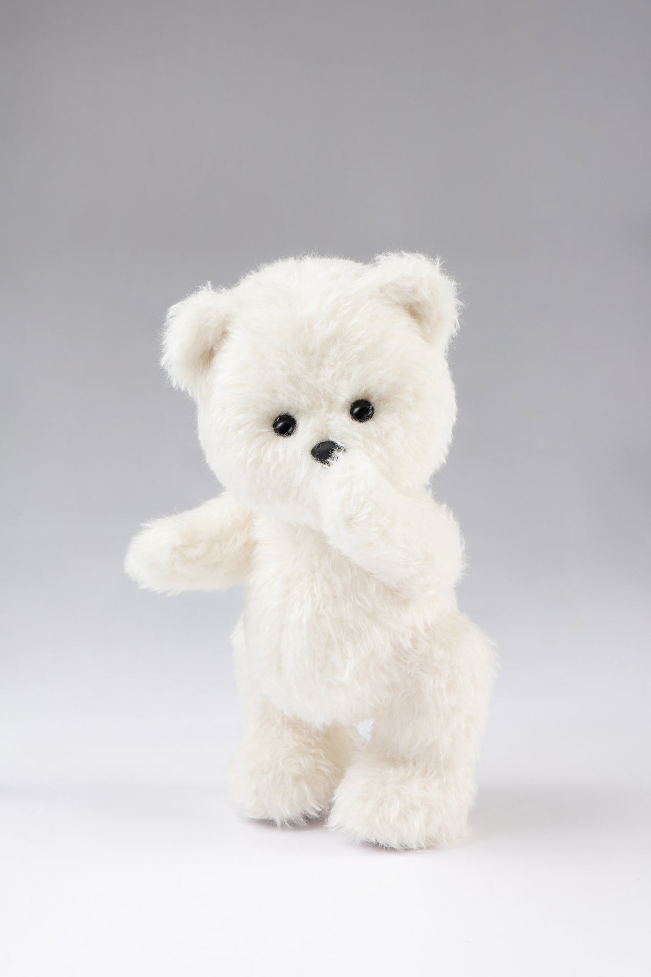 Lina Bear Cirrus Curly-Hair - White (30cm)