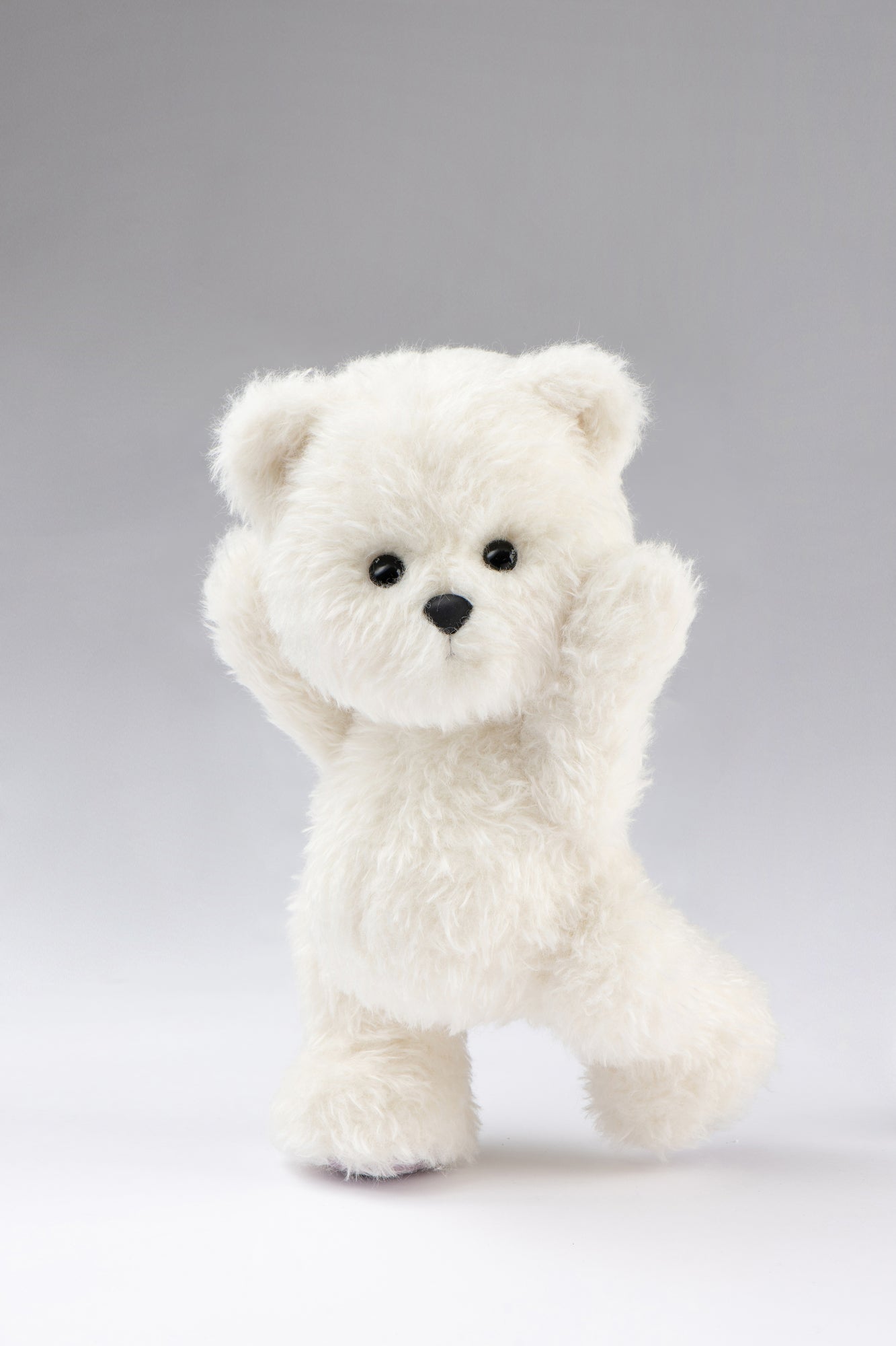 Lina Bear Cirrus Curly-Hair - White (30cm)