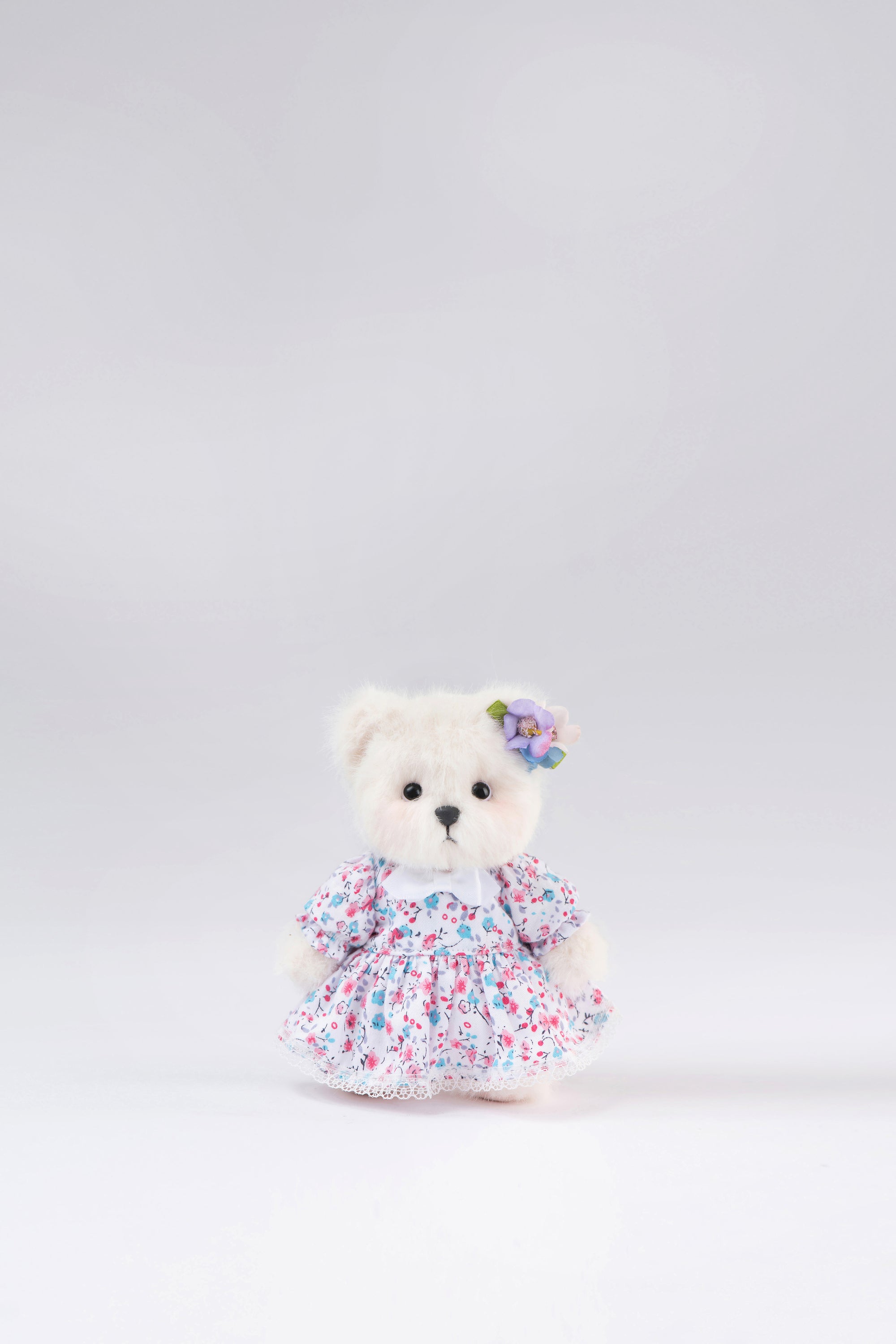 Lina Bear Nezabudka Forget-Me-Not with Leather Strap (15cm)