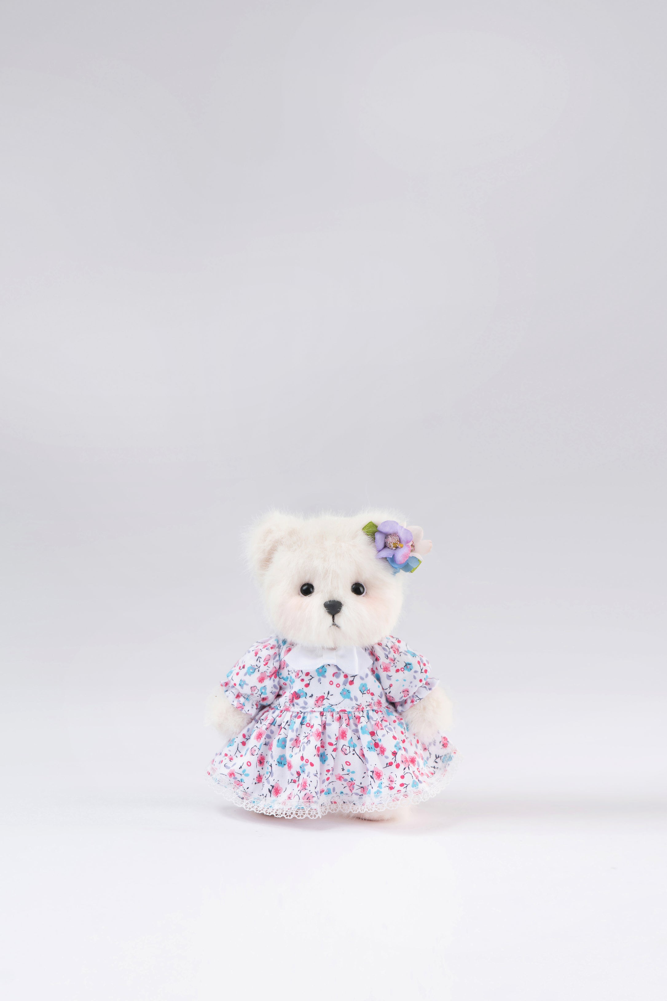 Lina Bear Nezabudka Forget-Me-Not with Leather Strap (15cm)