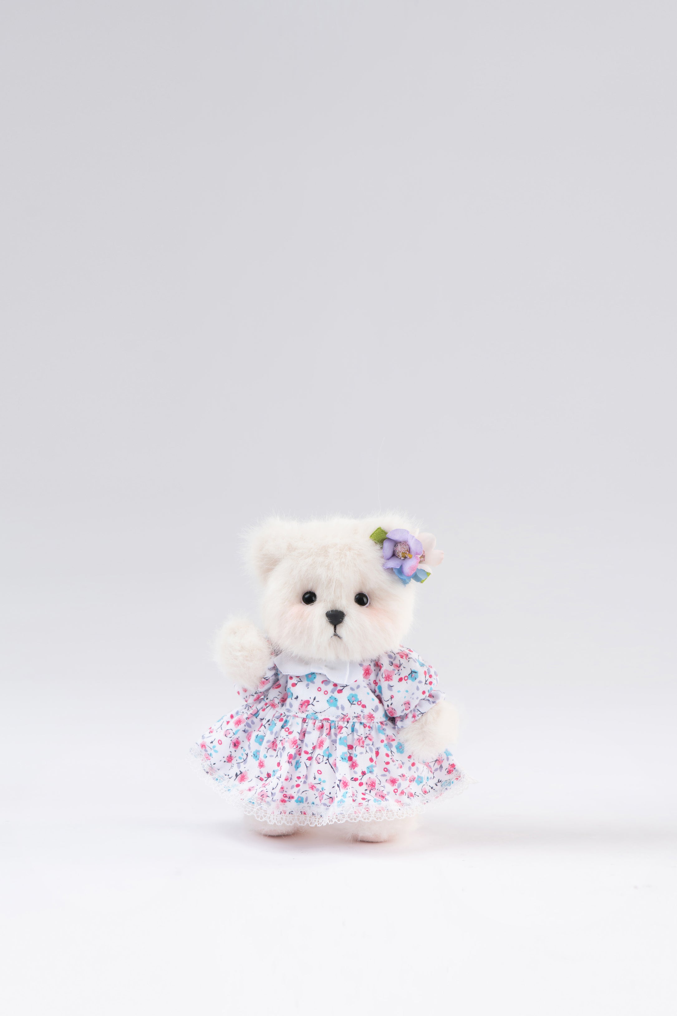 Lina Bear Nezabudka Forget-Me-Not with Leather Strap (15cm)