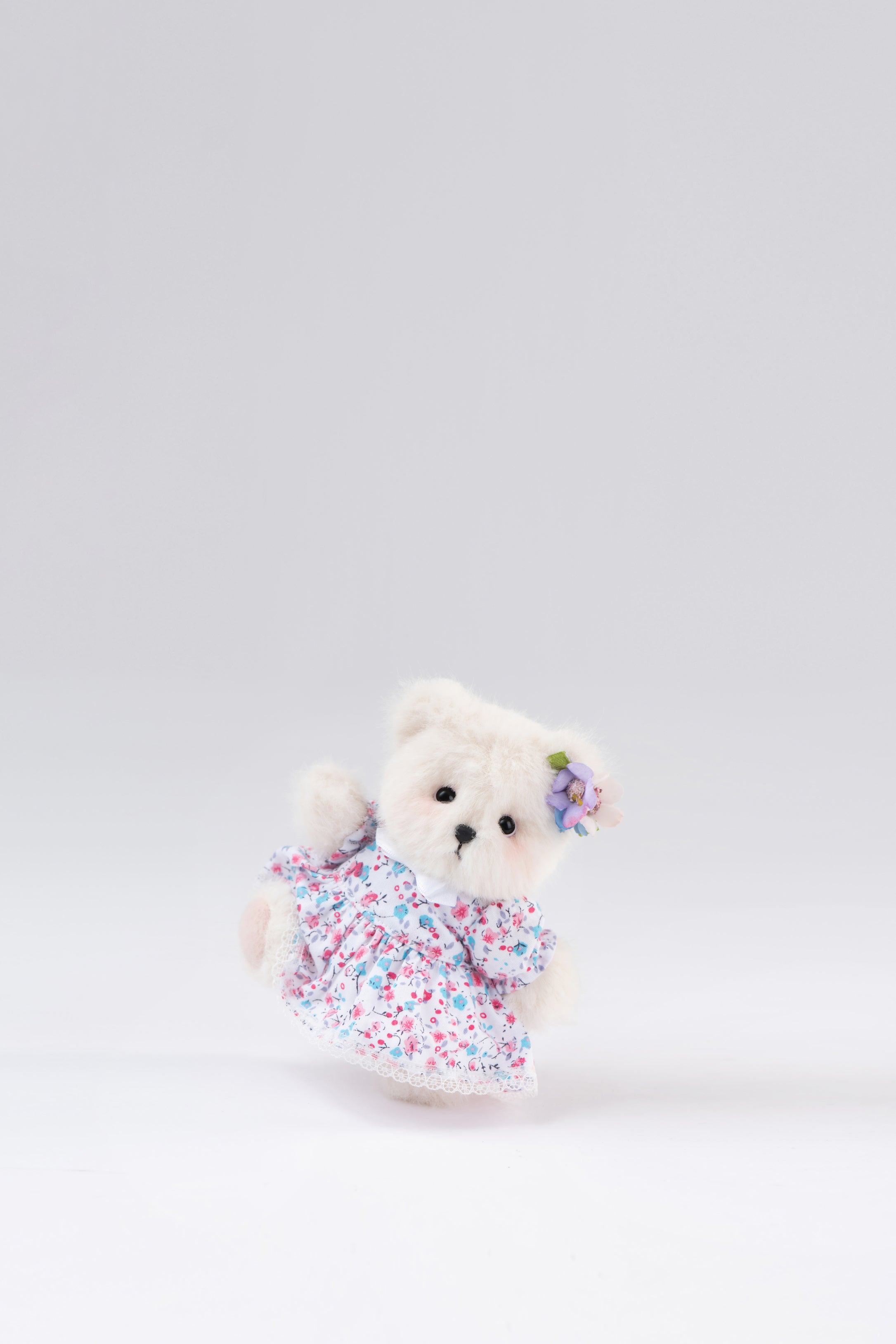 Lina Bear Nezabudka Forget-Me-Not with Leather Strap (15cm)