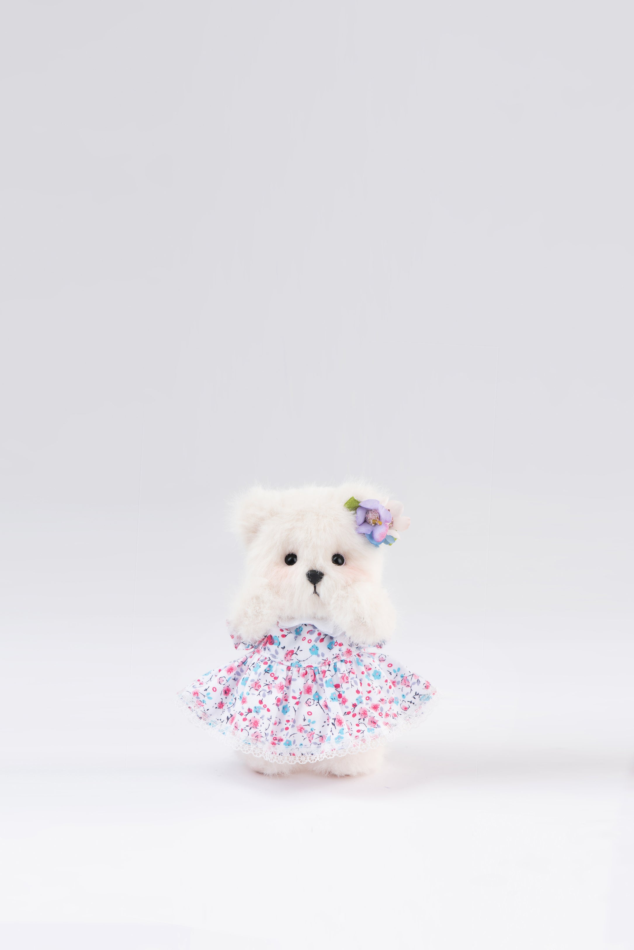 Lina Bear Nezabudka Forget-Me-Not with Leather Strap (15cm)