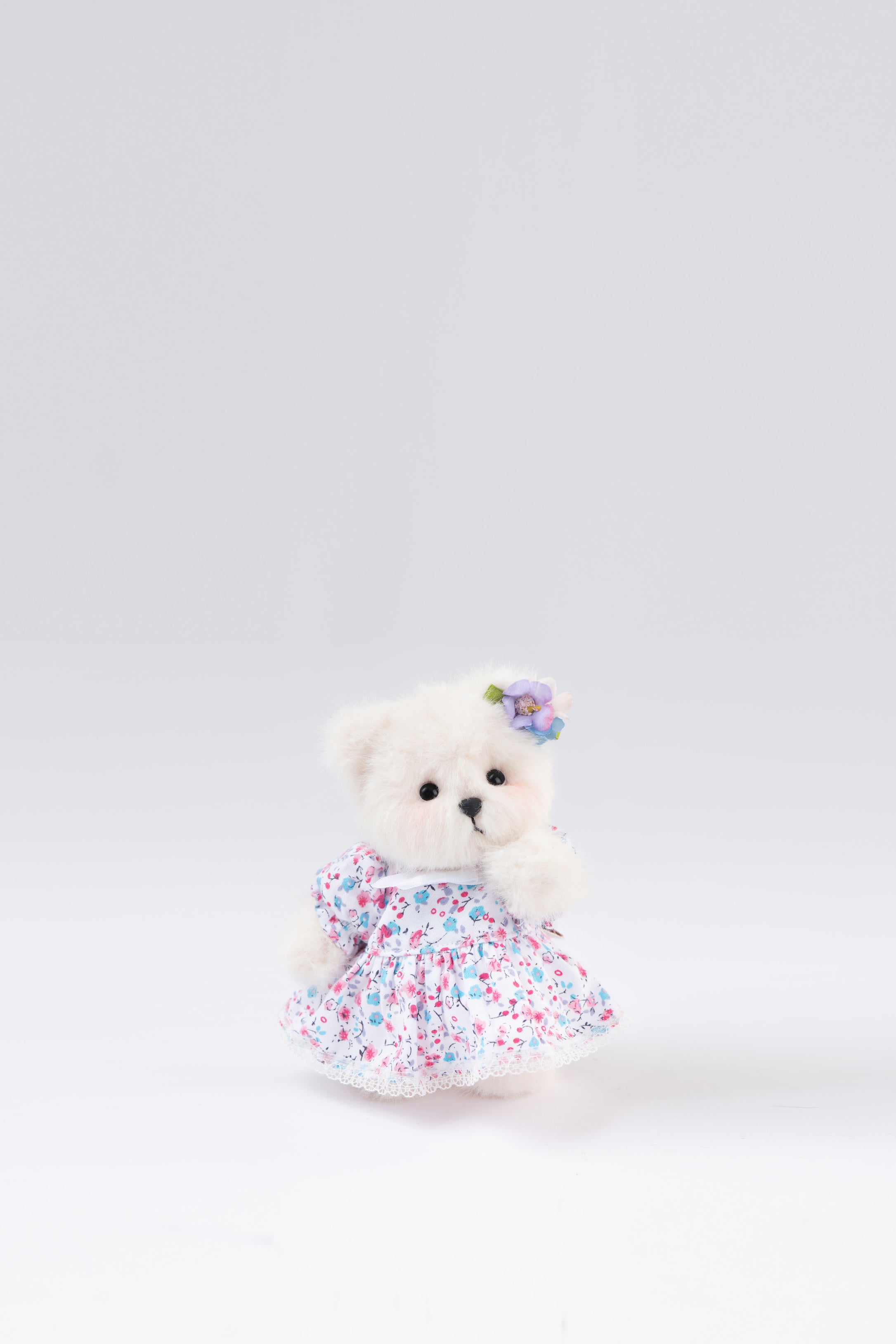 Lina Bear Nezabudka Forget-Me-Not with Leather Strap (15cm)
