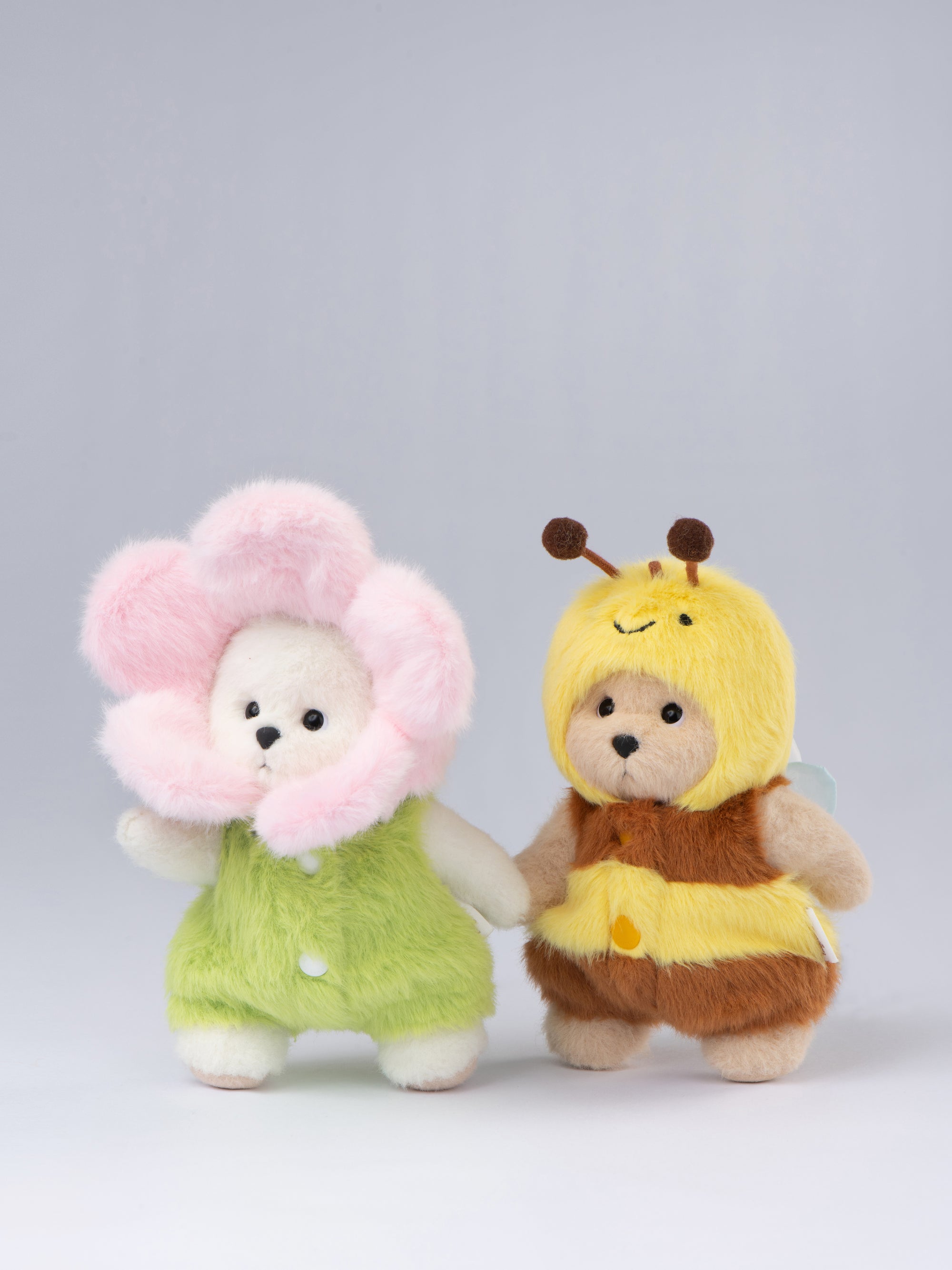 Lina Bear Honeybee with Keychain - Milk Tea (15cm)