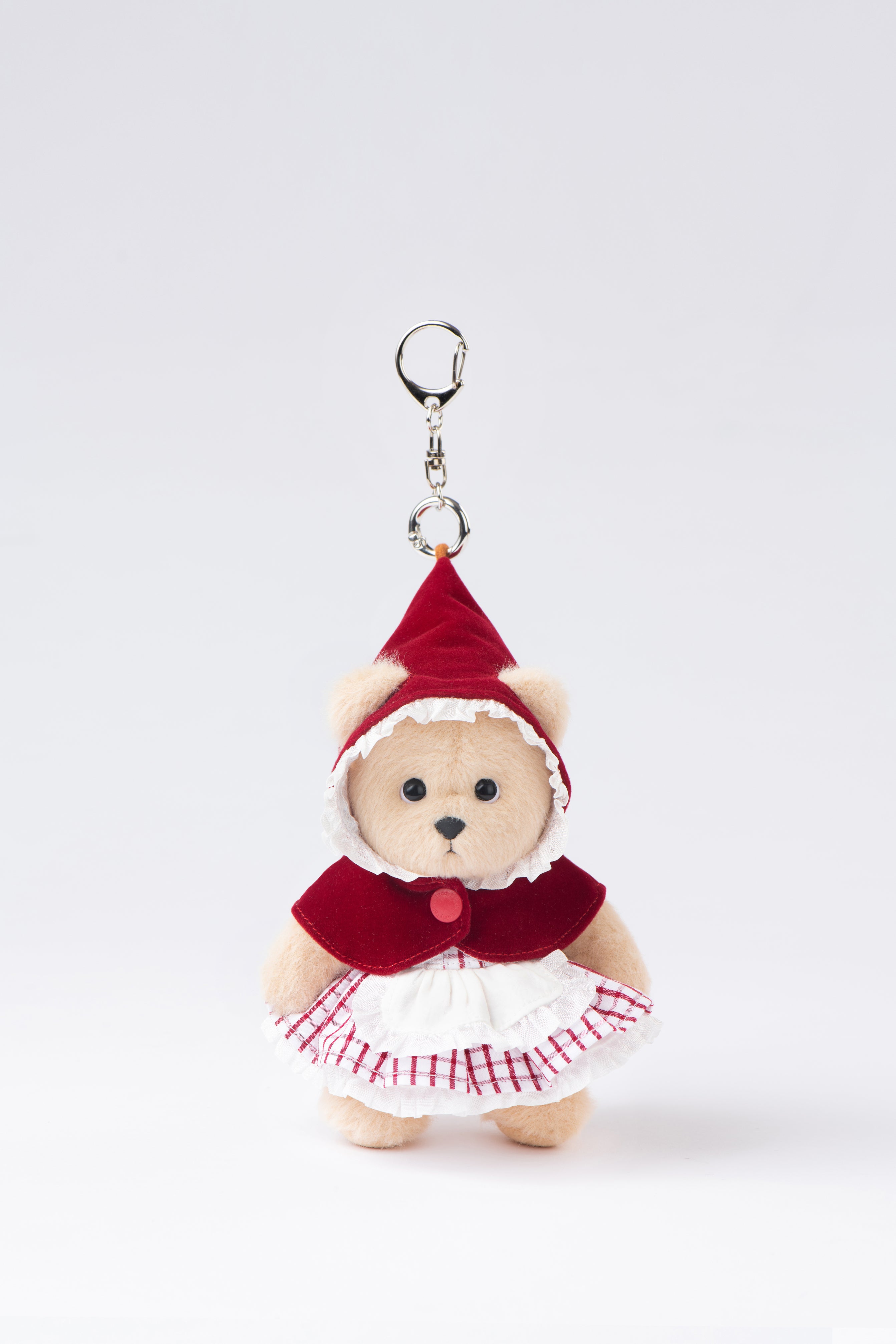 Lina Bear Little Red Riding Hood with Keychain - Milk Tea (15cm)
