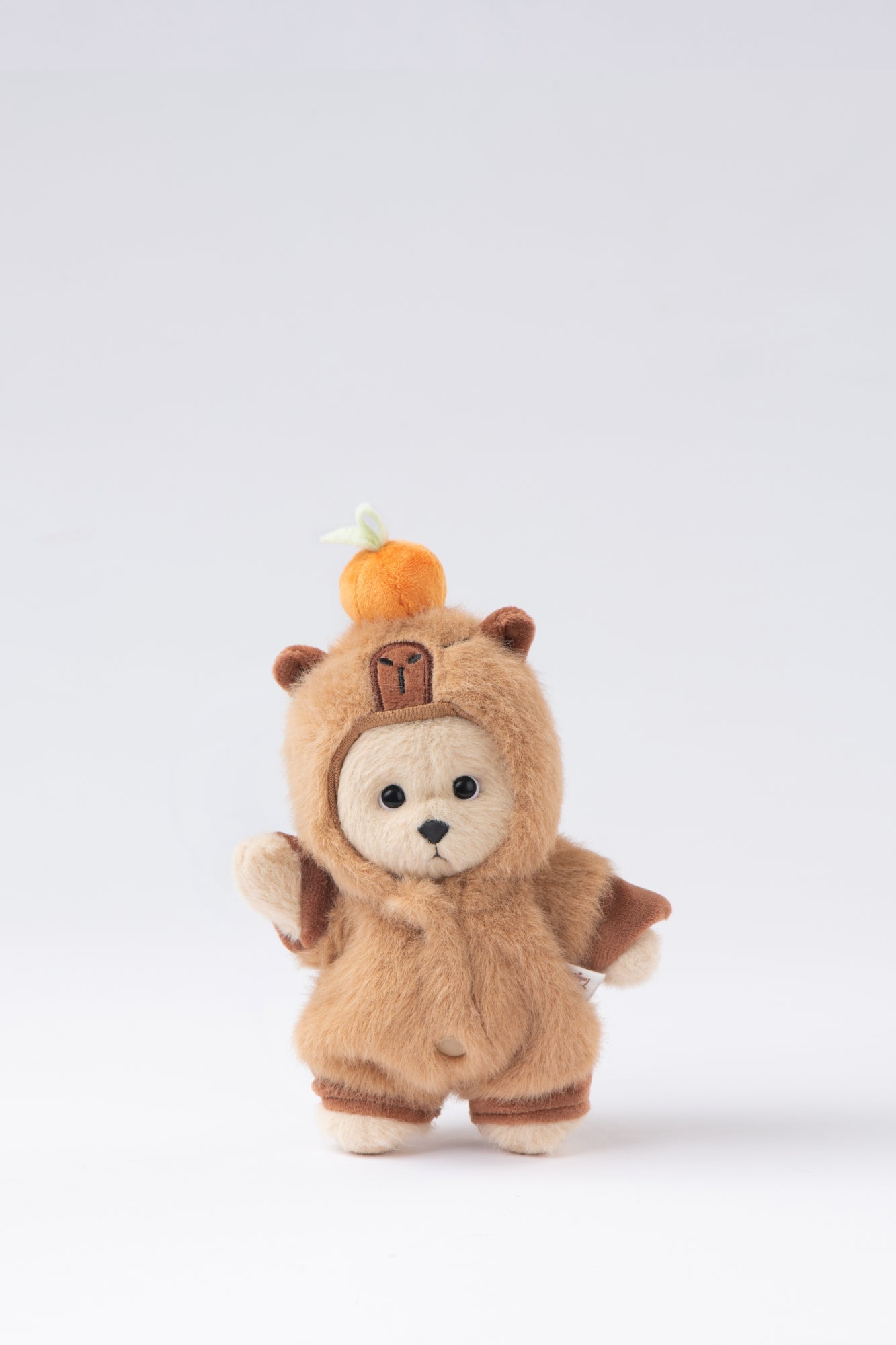 Lina Bear Brown Capybara with Keychain - Milk Tea (15cm)