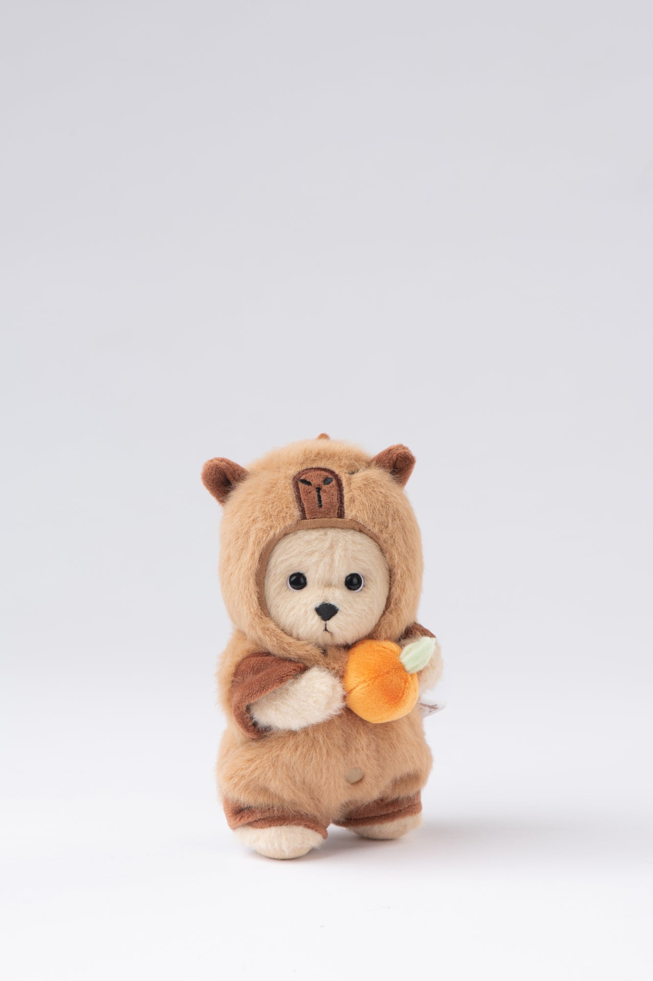 Lina Bear Brown Capybara with Keychain - Milk Tea (15cm)