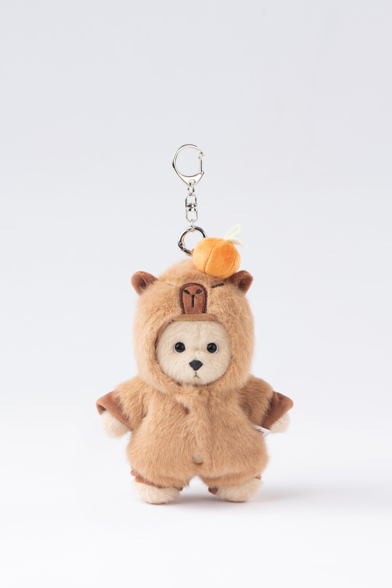 Lina Bear Brown Capybara with Keychain - Milk Tea (15cm)
