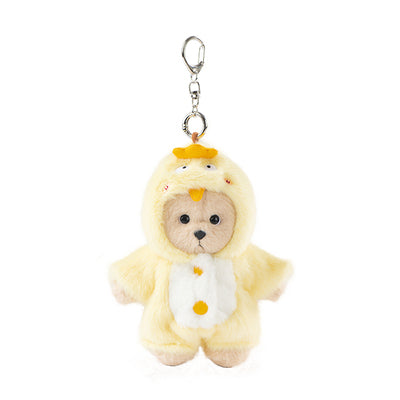 Lina Bear Chick with Keychain - Milk Tea (15cm)