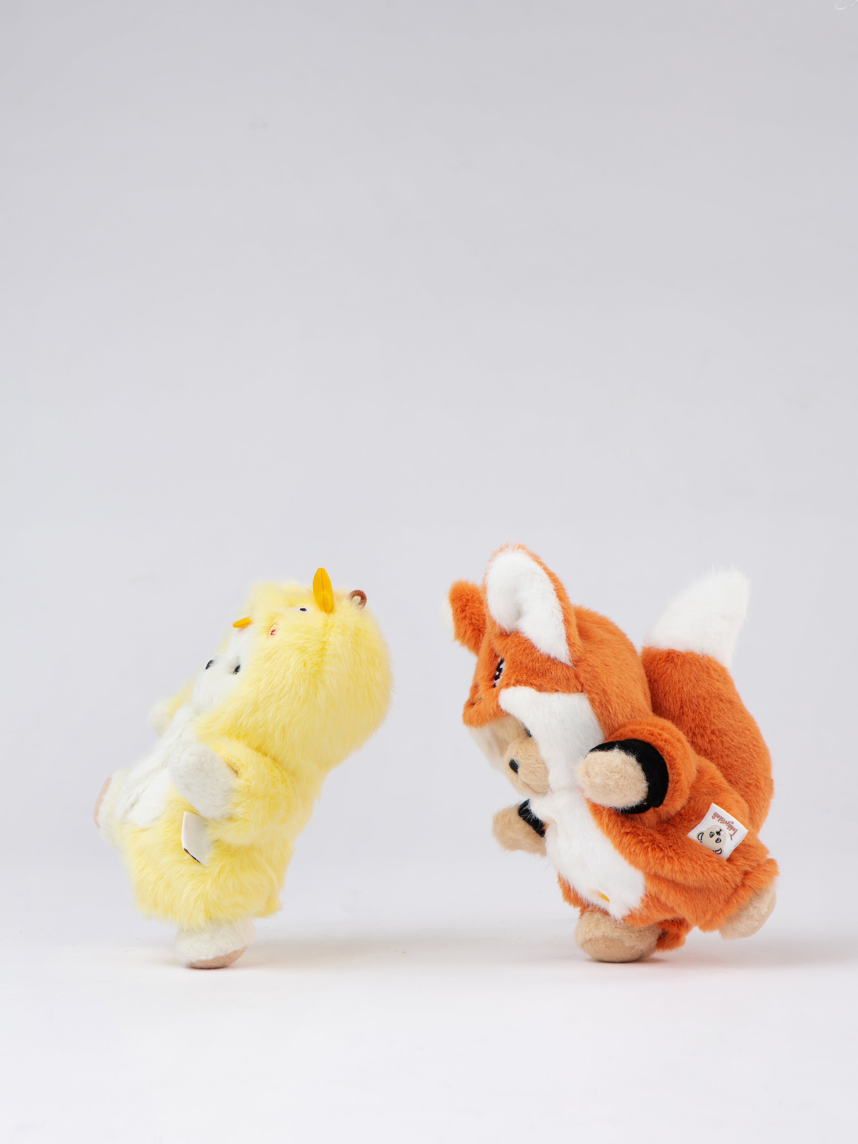 Lina Bear Fox with Keychain - Milk Tea (15cm)