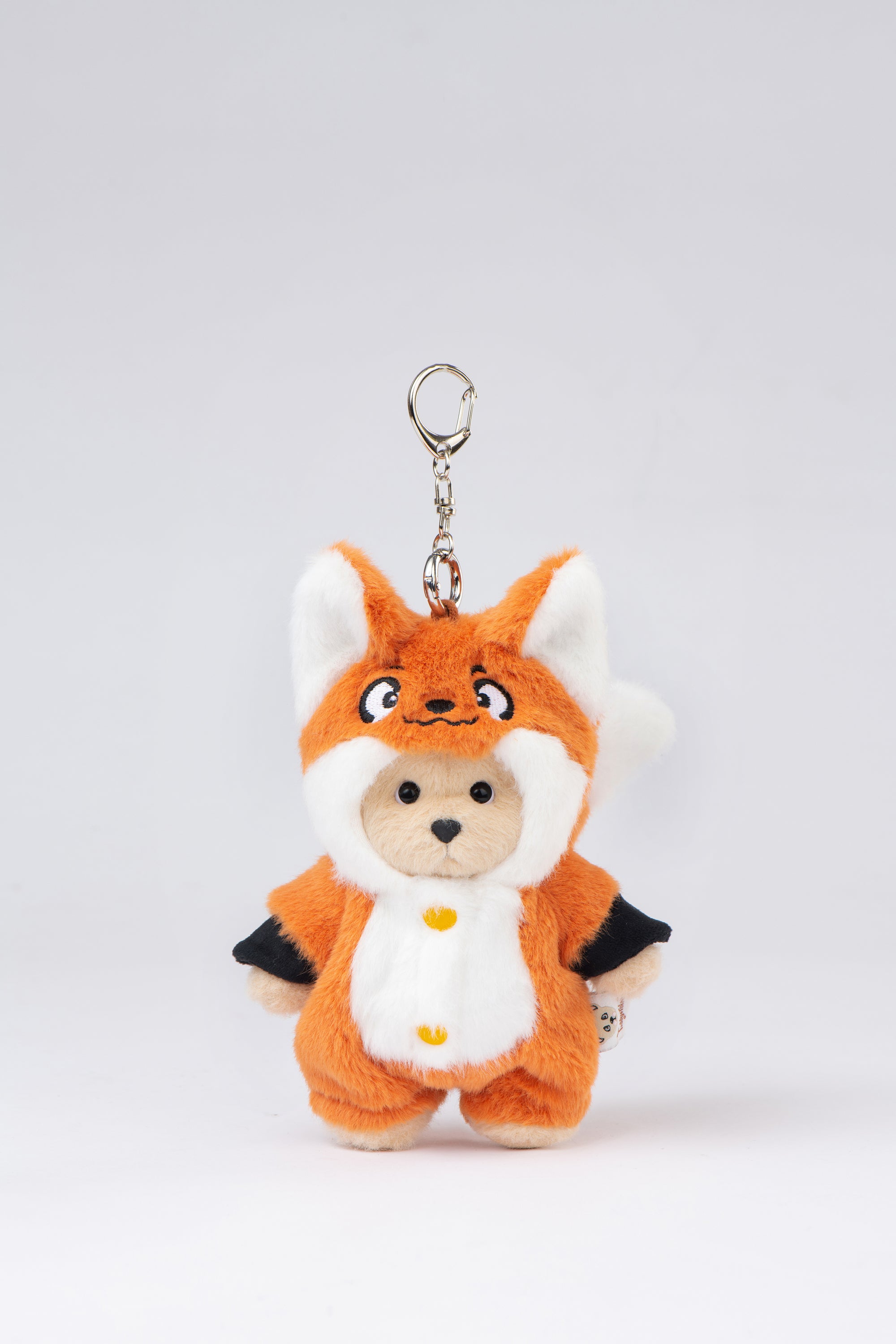 Lina Bear Fox with Keychain - Milk Tea (15cm)