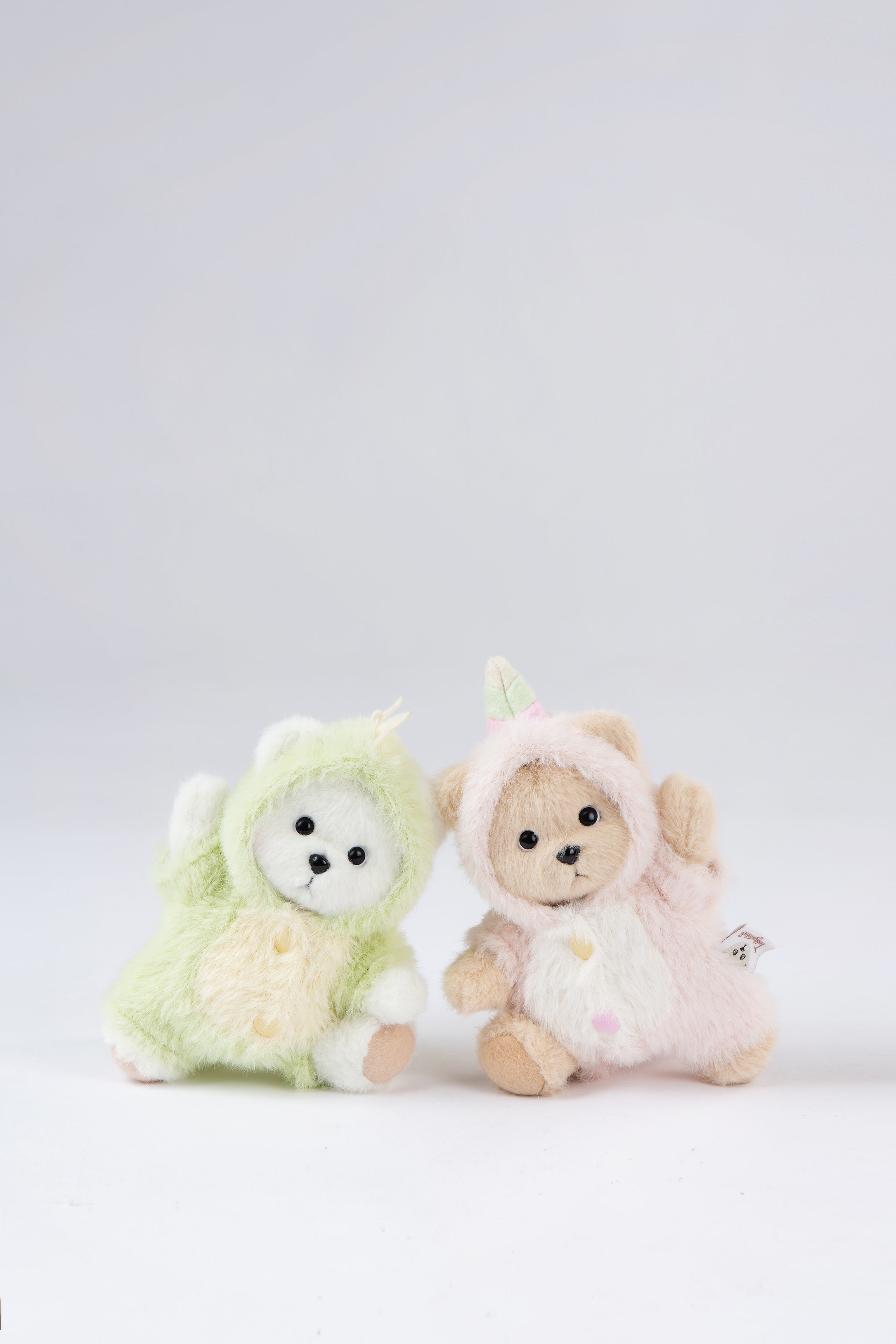 Lina Bear Pink Unicorn with Keychain - Milk Tea (15cm)