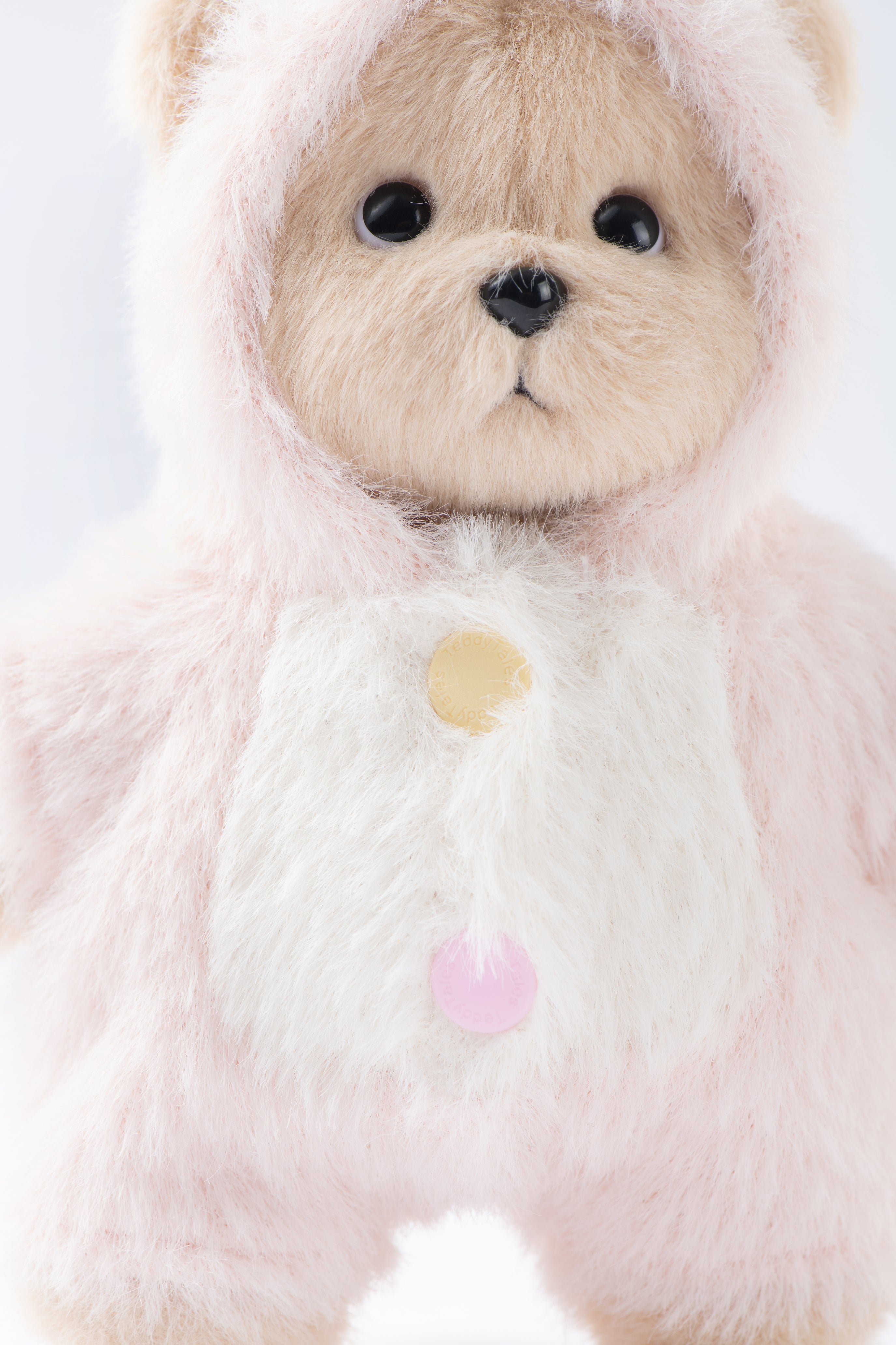 Lina Bear Pink Unicorn with Keychain - Milk Tea (15cm)
