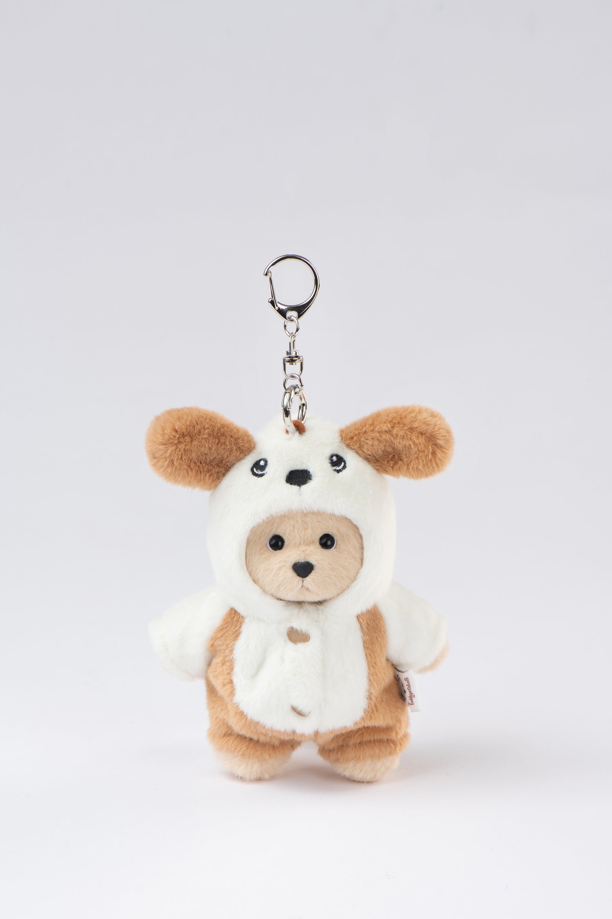 Lina Bear Puppy Suit with Keychain - Milk Tea (15cm)