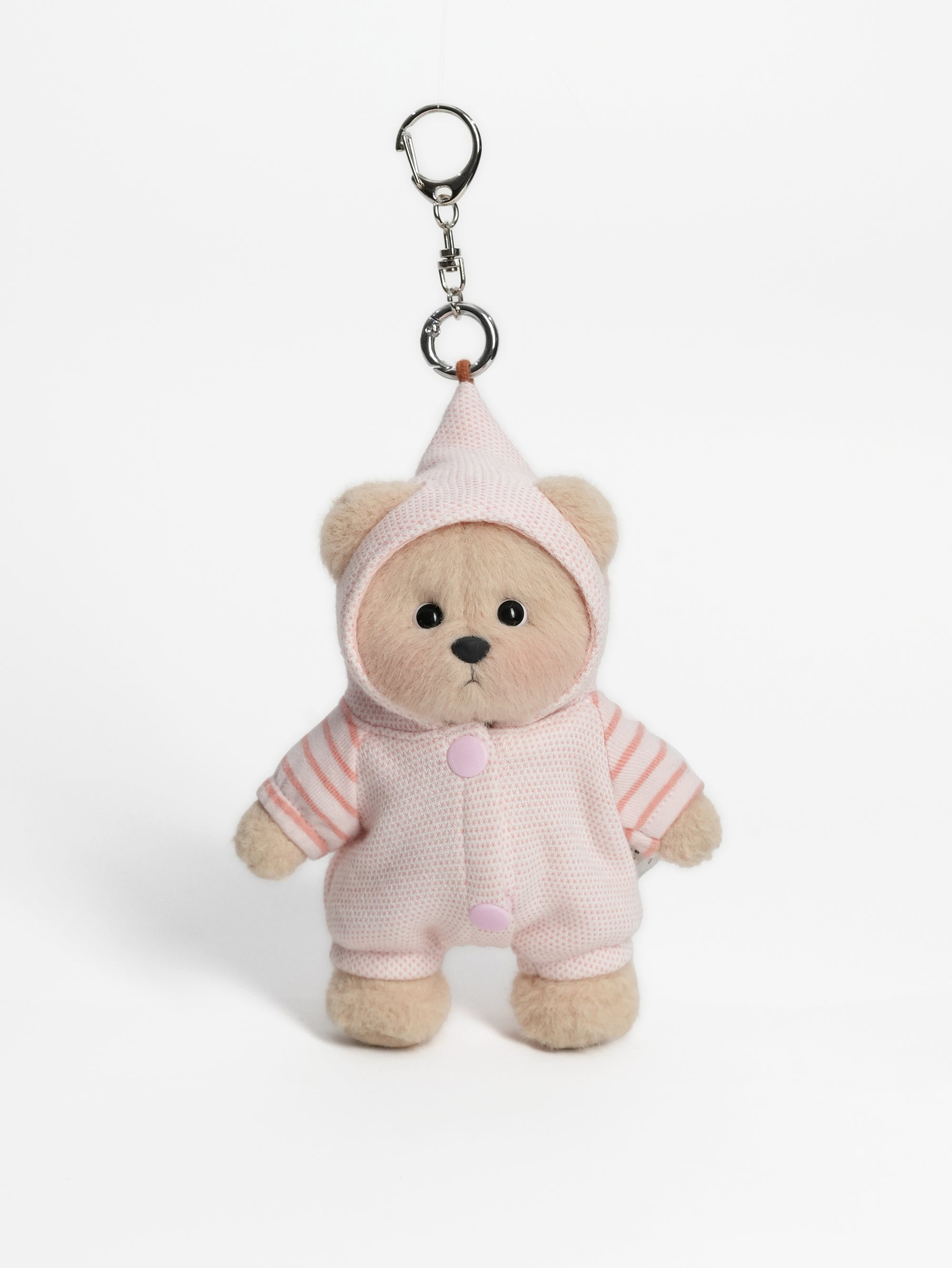 Lina Bear Marshmallow Candy with Keychain - Milk Tea (15cm)