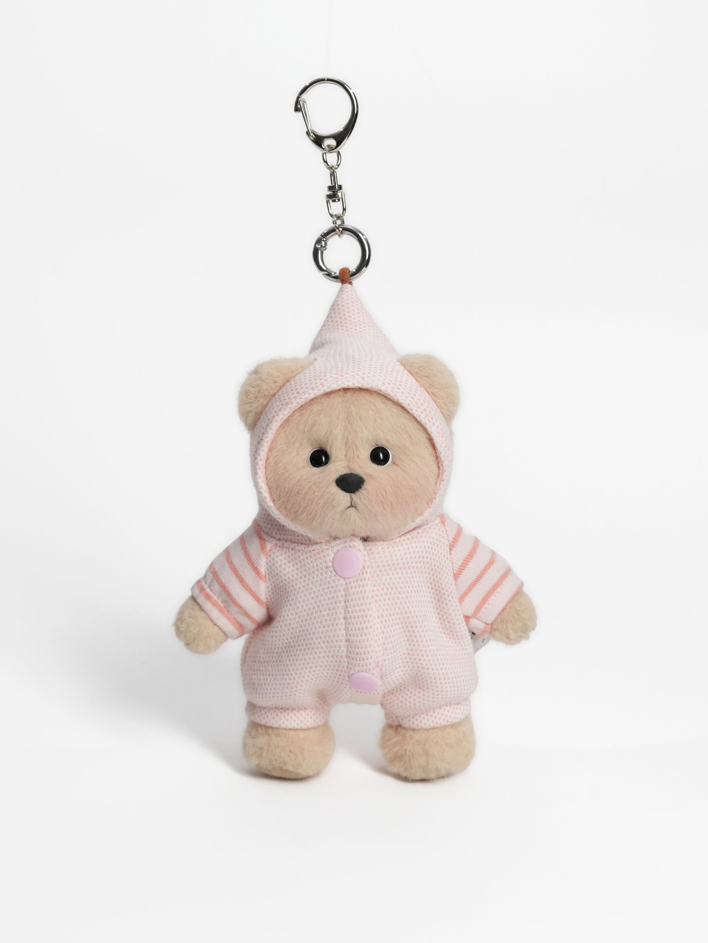 Lina Bear Marshmallow Candy with Keychain - Milk Tea (15cm)