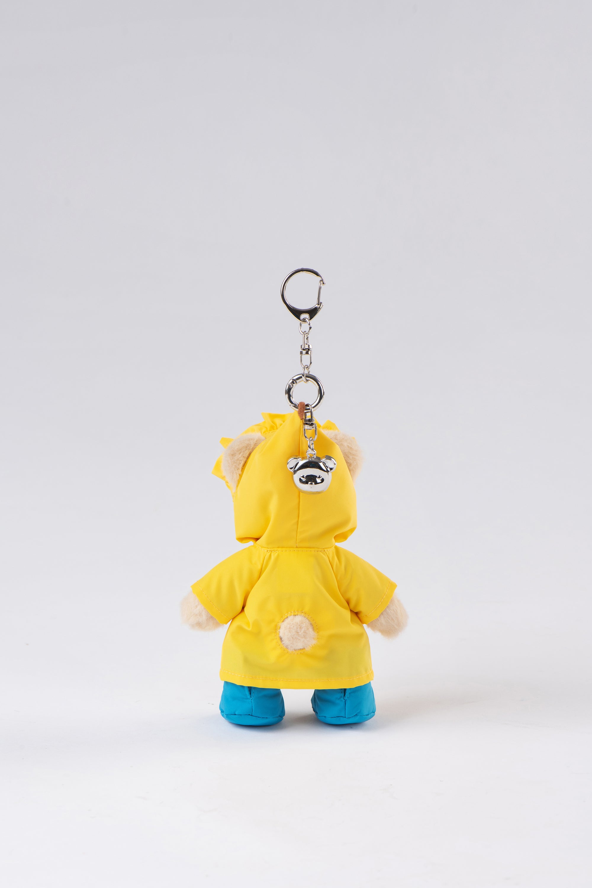 Lina Bear Yellow Raincoat with Keychain - Milk Tea (15cm)