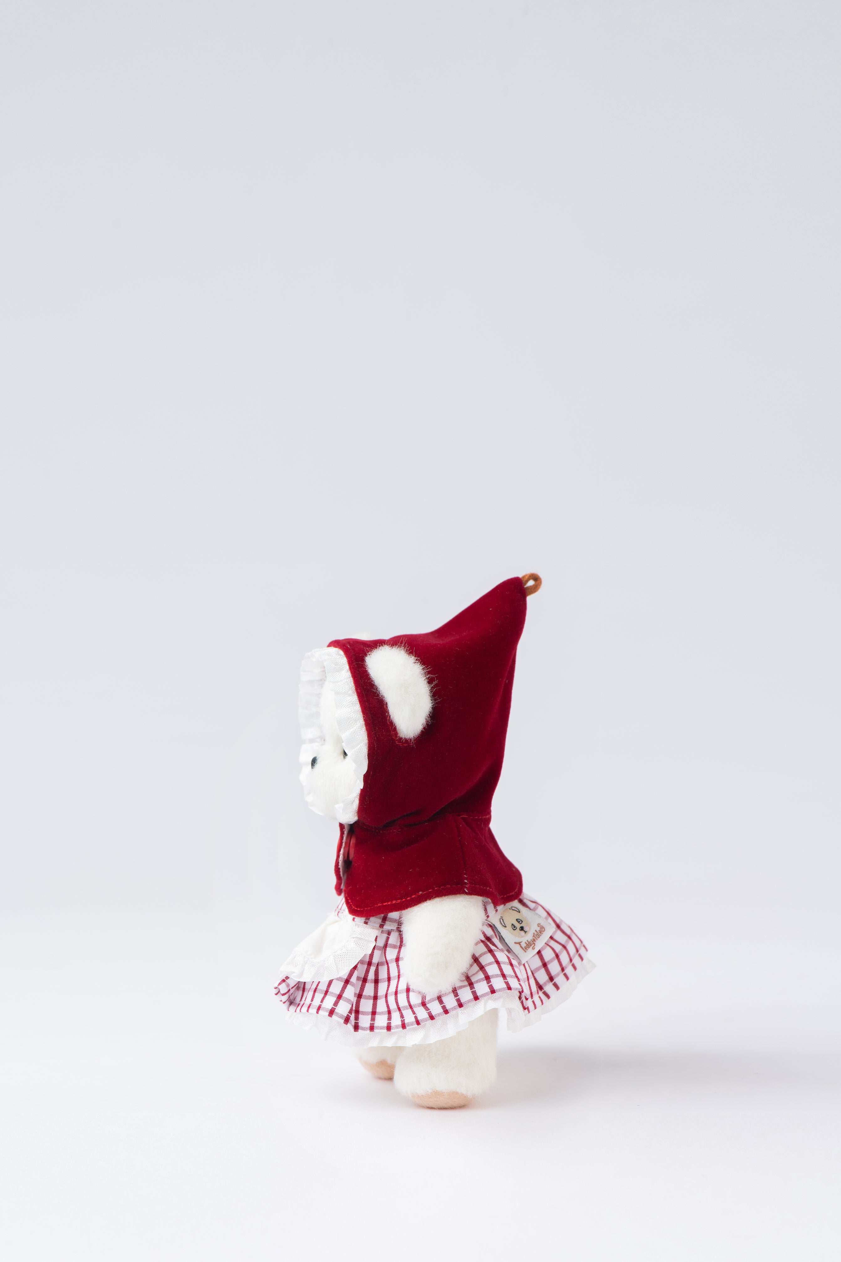 Lina Bear Little Red Riding Hood with Keychain - White (15cm)