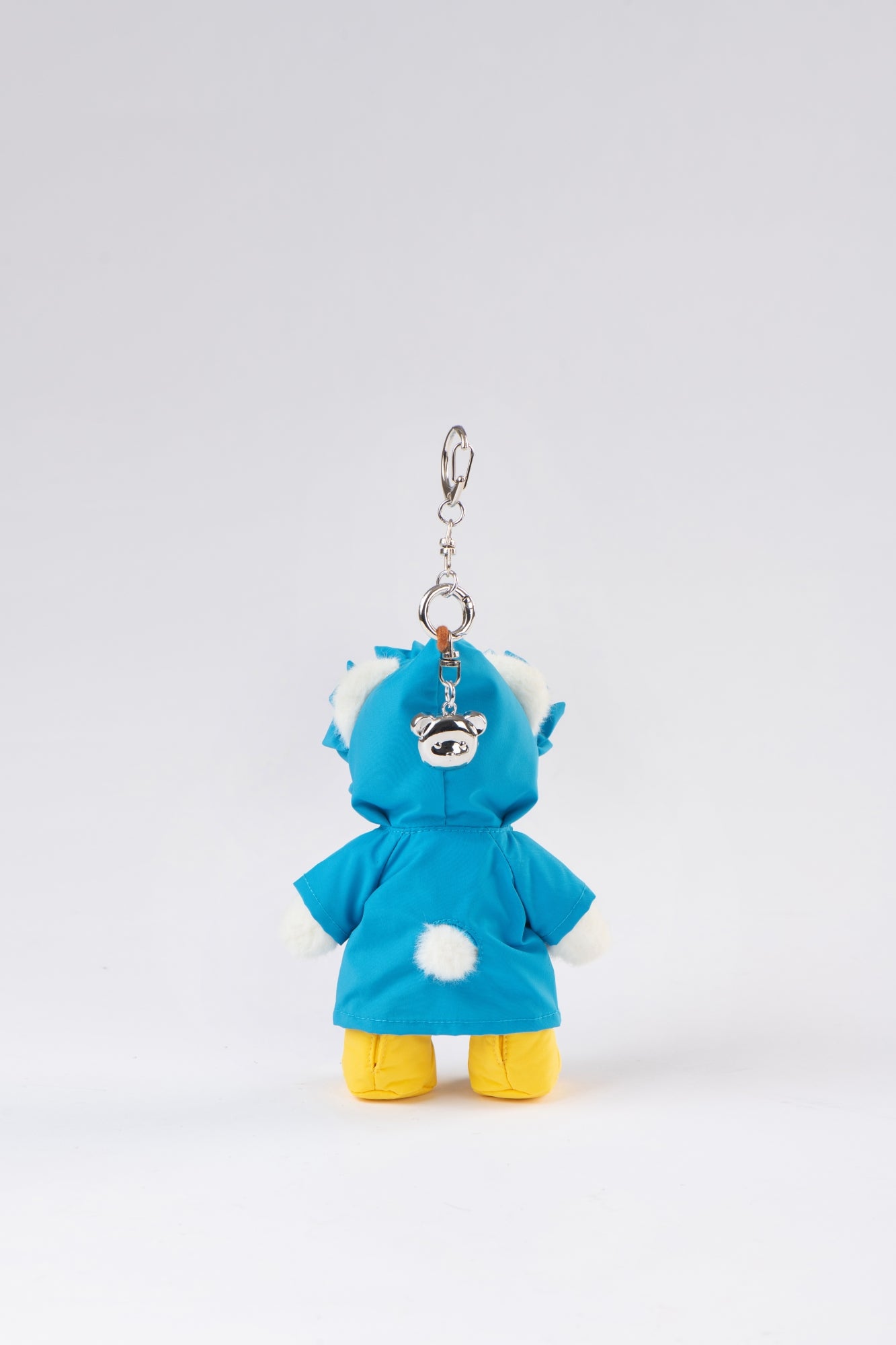 Lina Bear Blue Raincoat with Keychain - White (15cm)