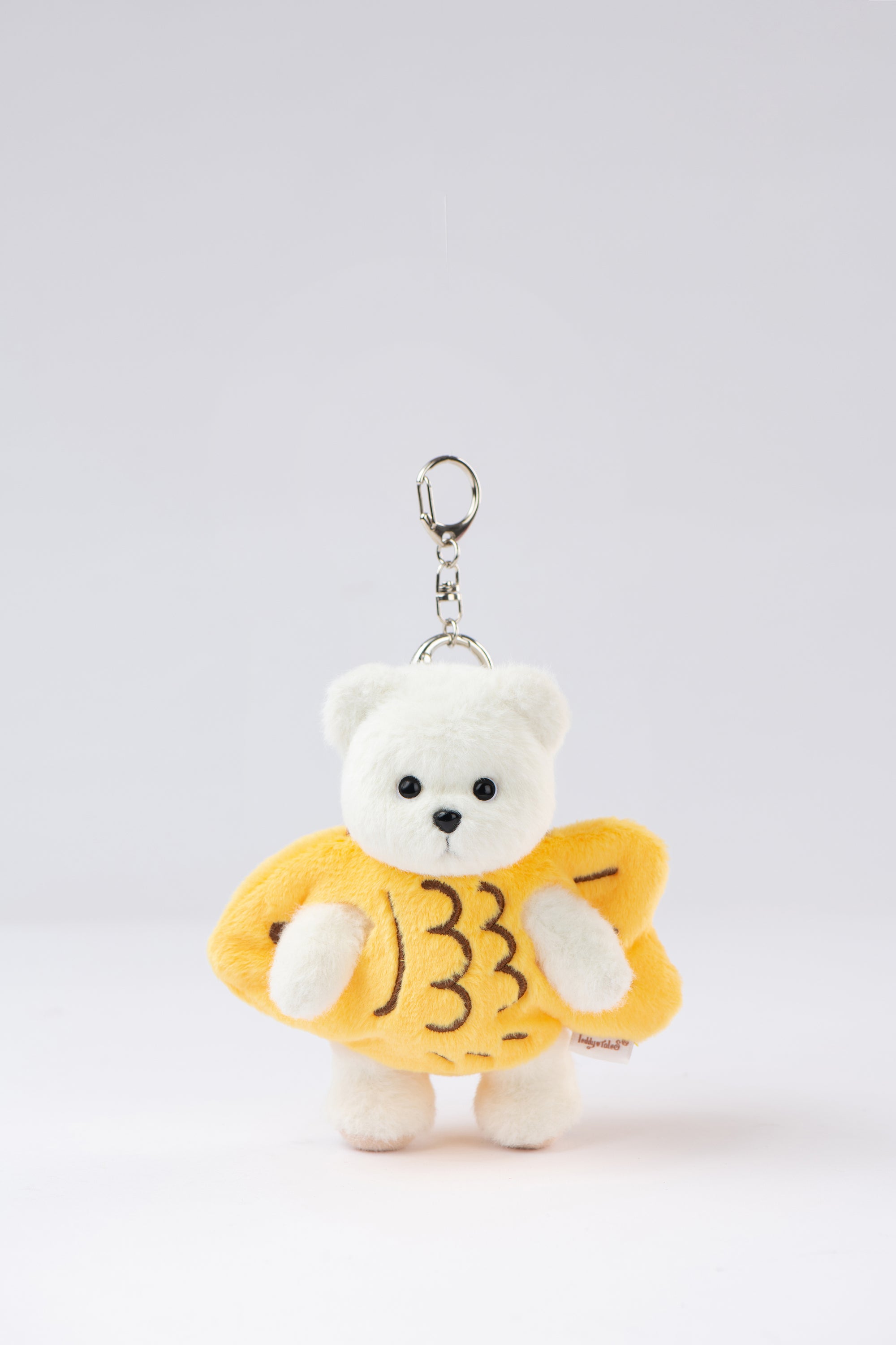 Lina Bear Fish Suit with Keychain - White (15cm)