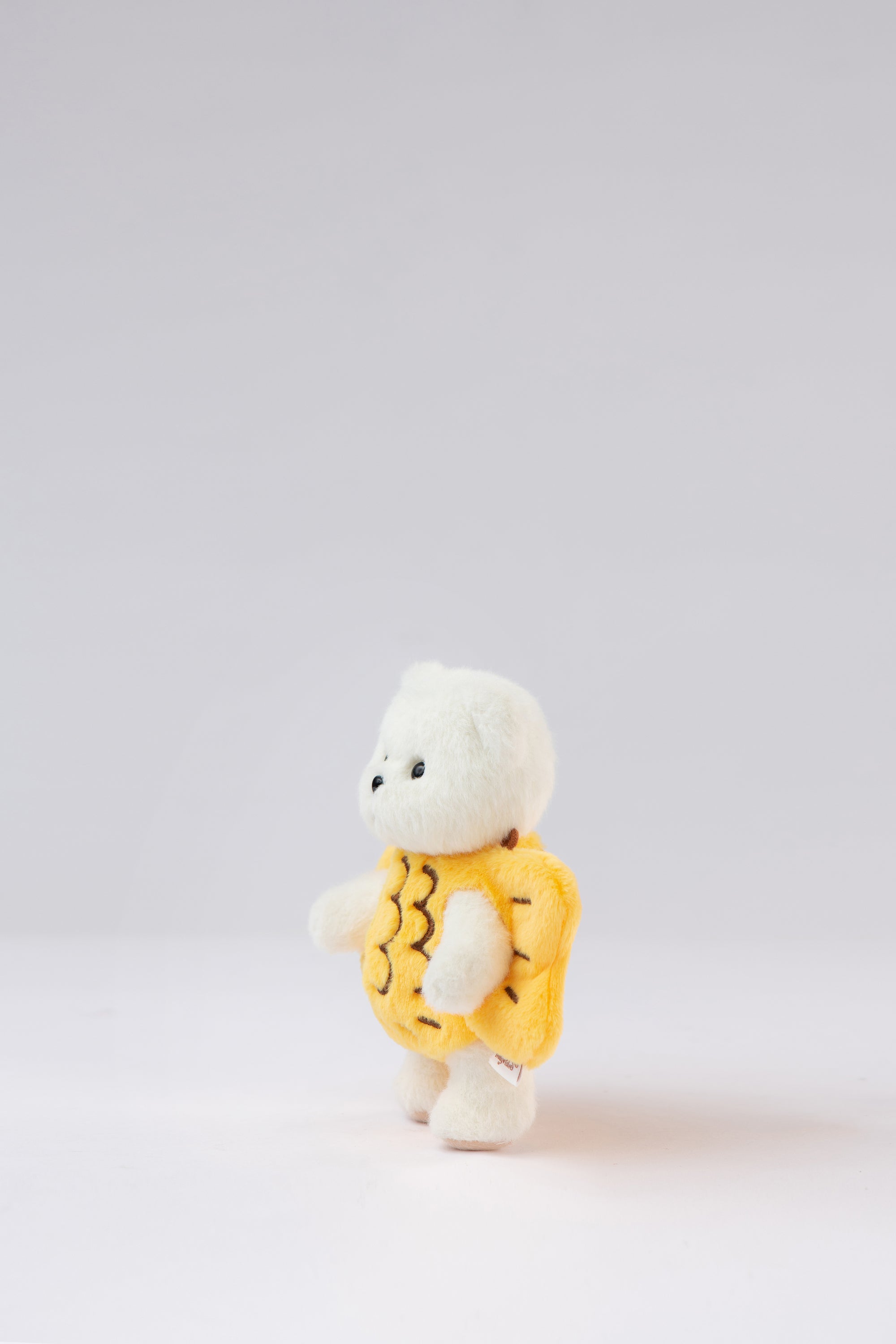Lina Bear Fish Suit with Keychain - White (15cm)