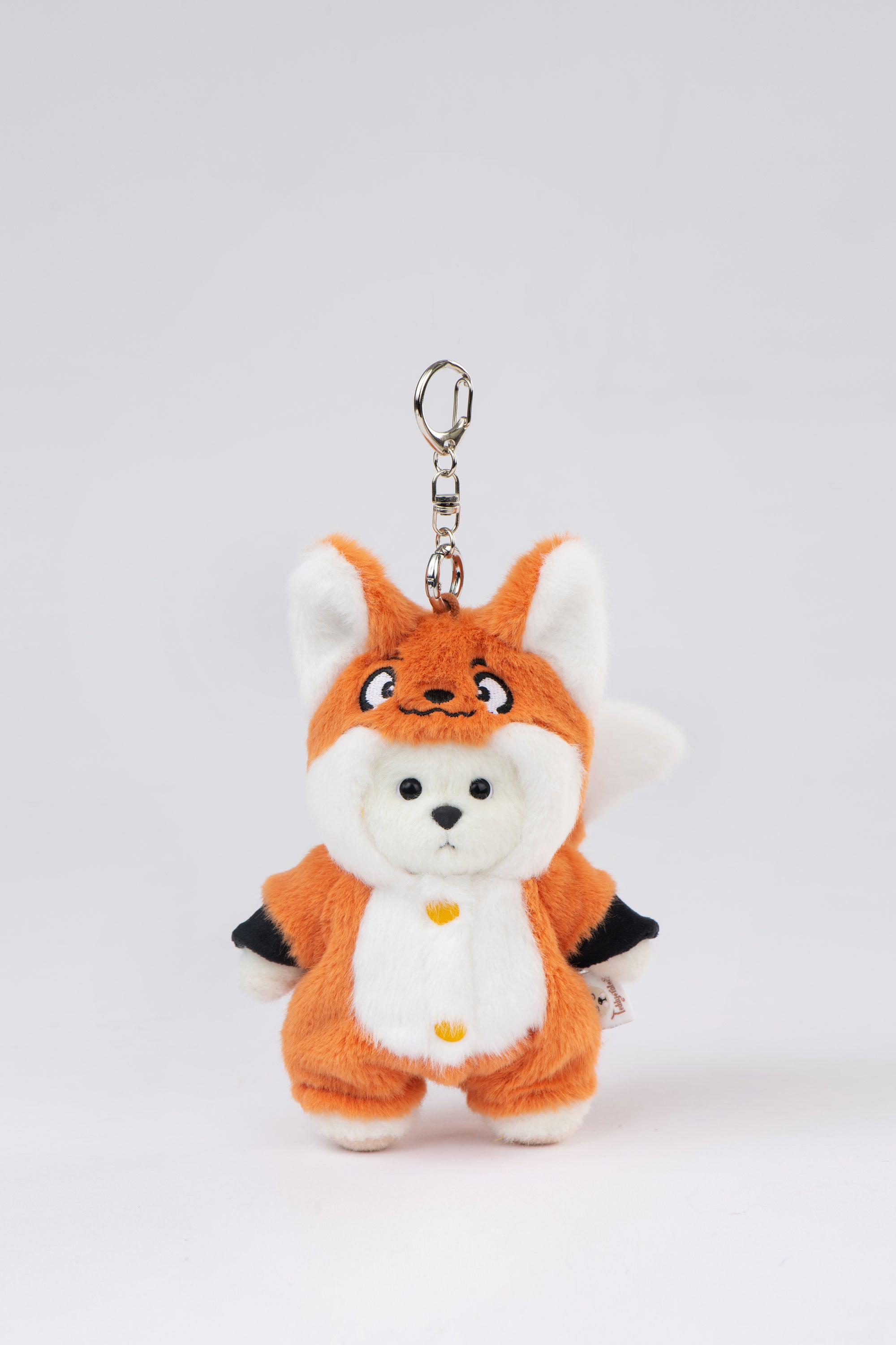 Lina Bear Fox with Keychain - White (15cm)