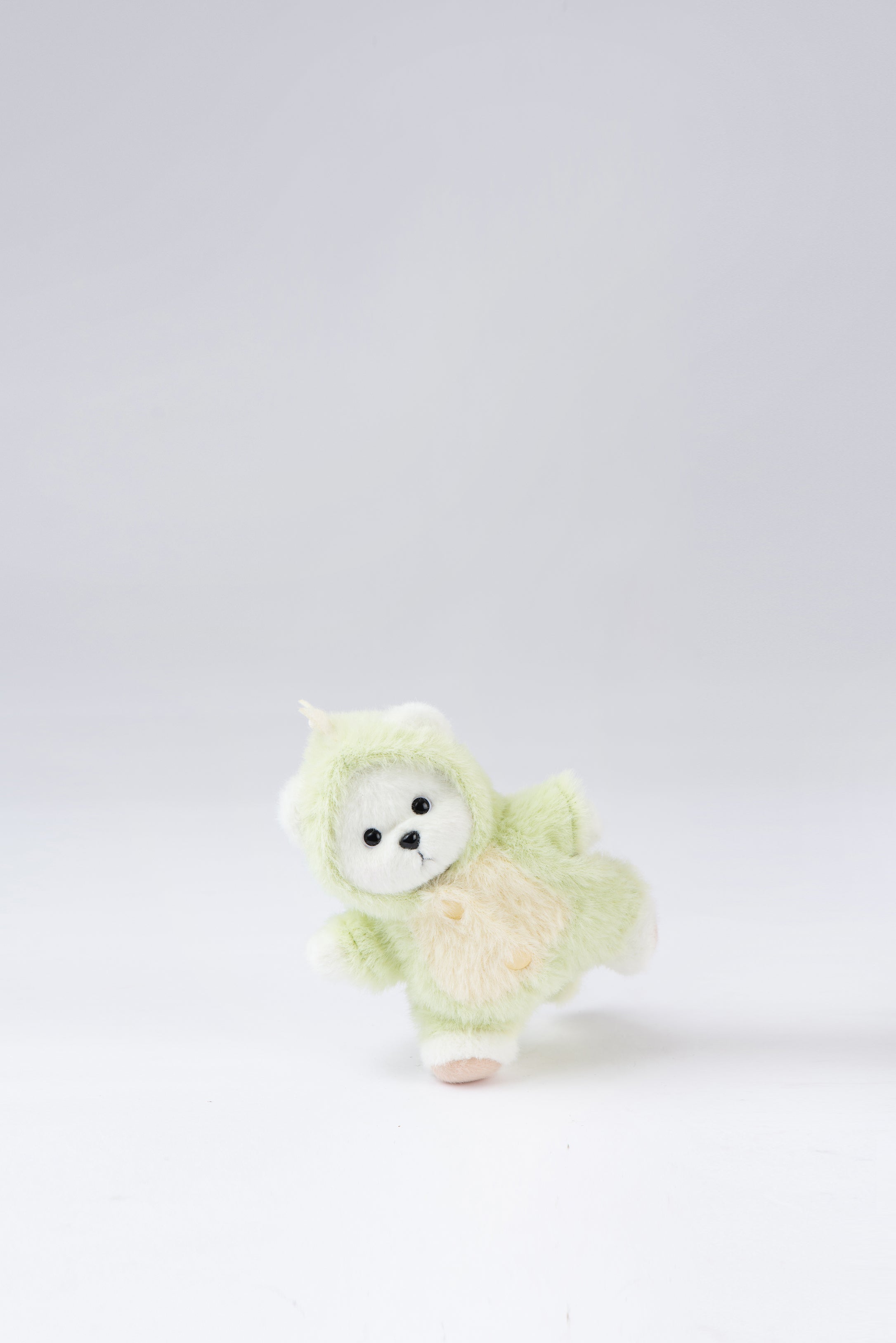 Lina Bear Green Dinosaur with Keychain - White (15cm)