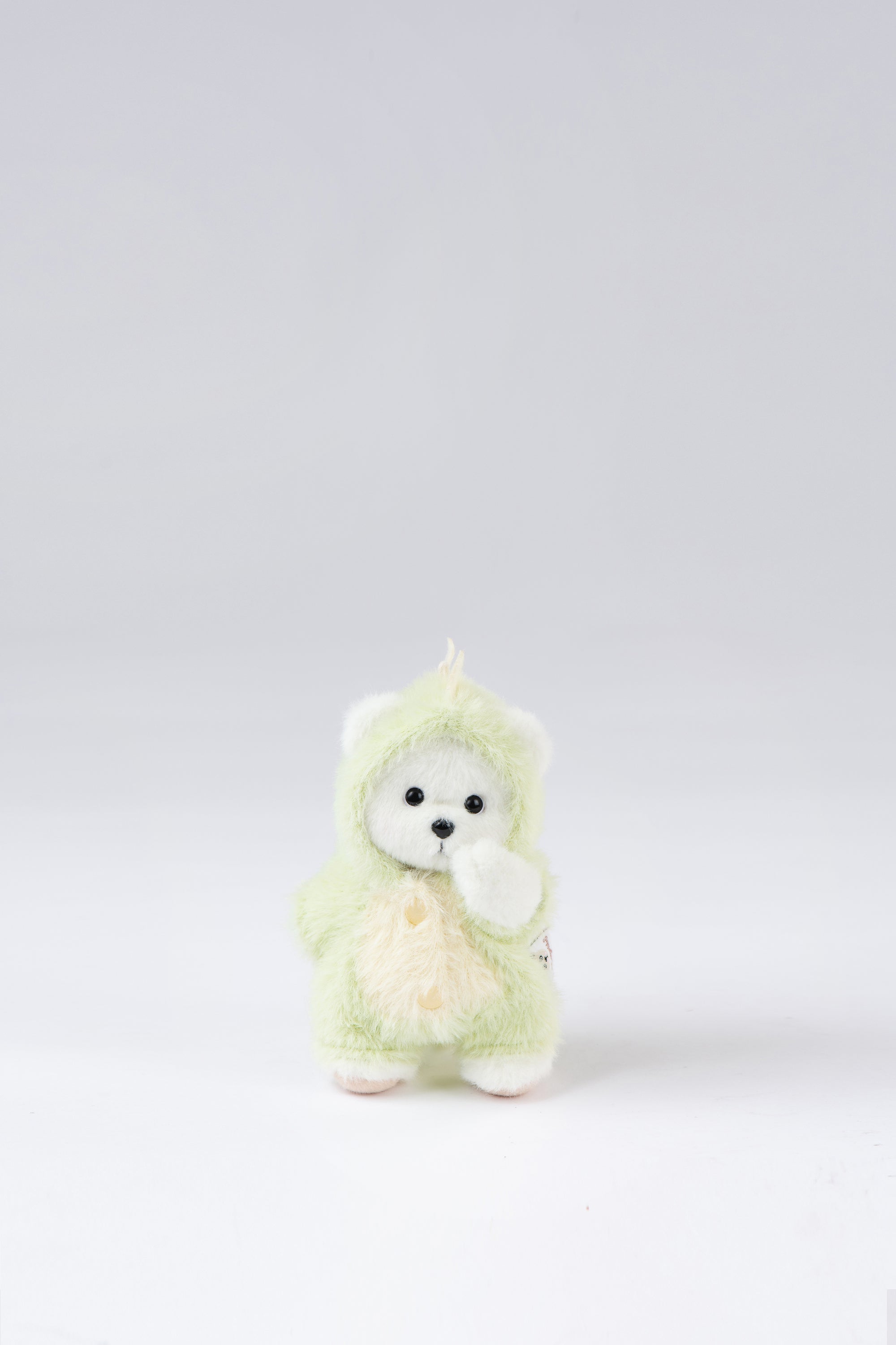 Lina Bear Green Dinosaur with Keychain - White (15cm)