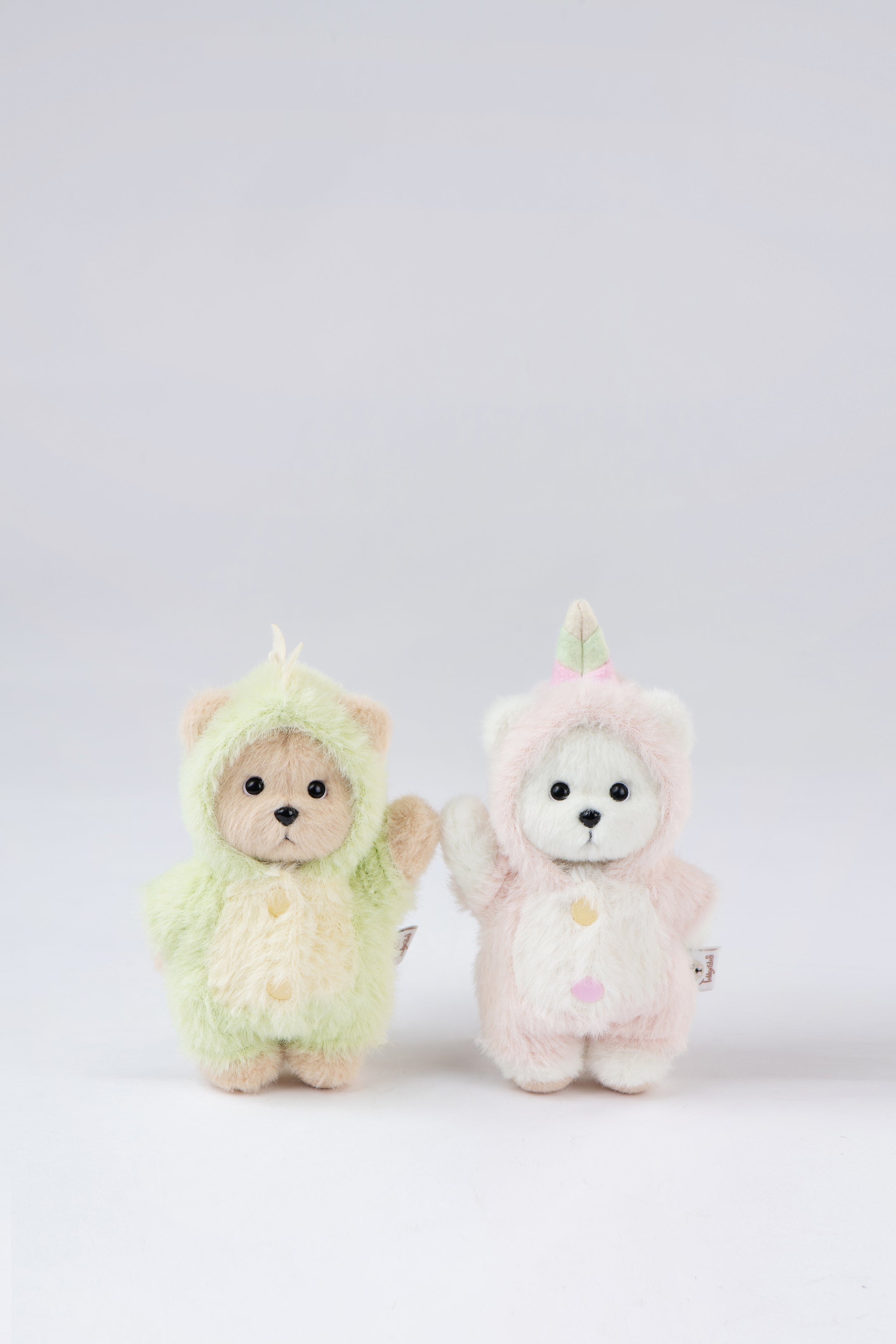 Lina Bear Pink Unicorn with Keychain - White (15cm)