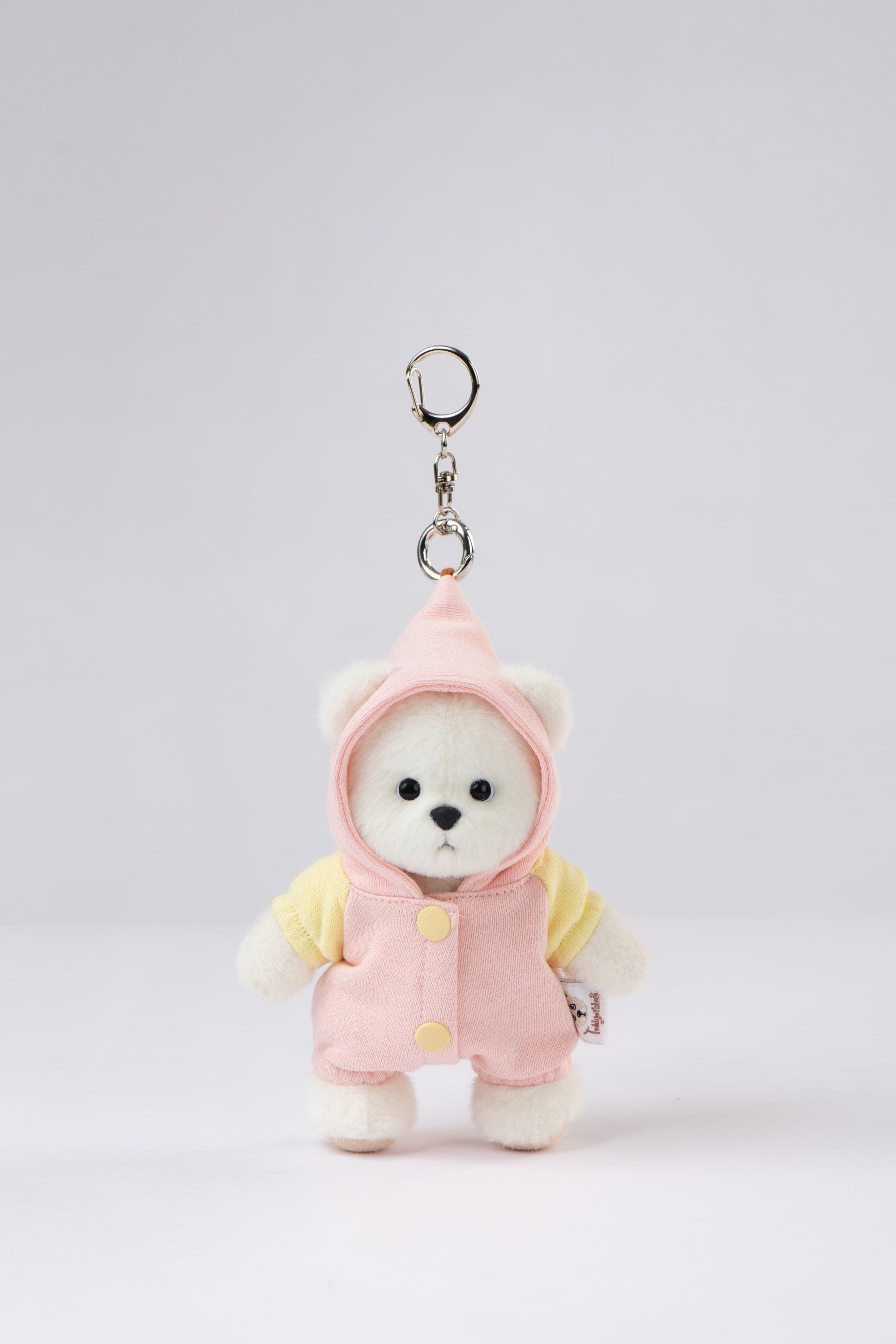 Lina Bear Strawberry Cheese Candy with Keychain - White (15cm)