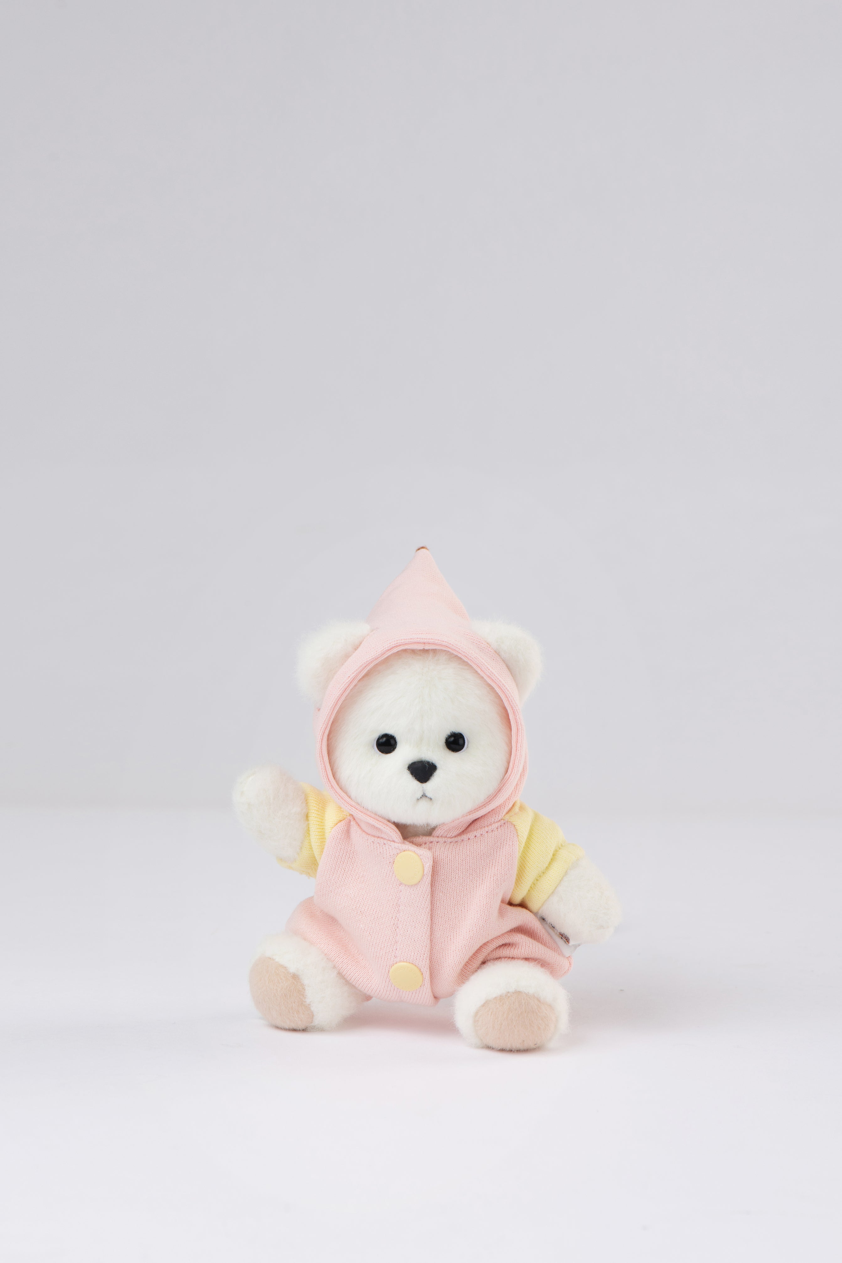 Lina Bear Strawberry Cheese Candy with Keychain - White (15cm)