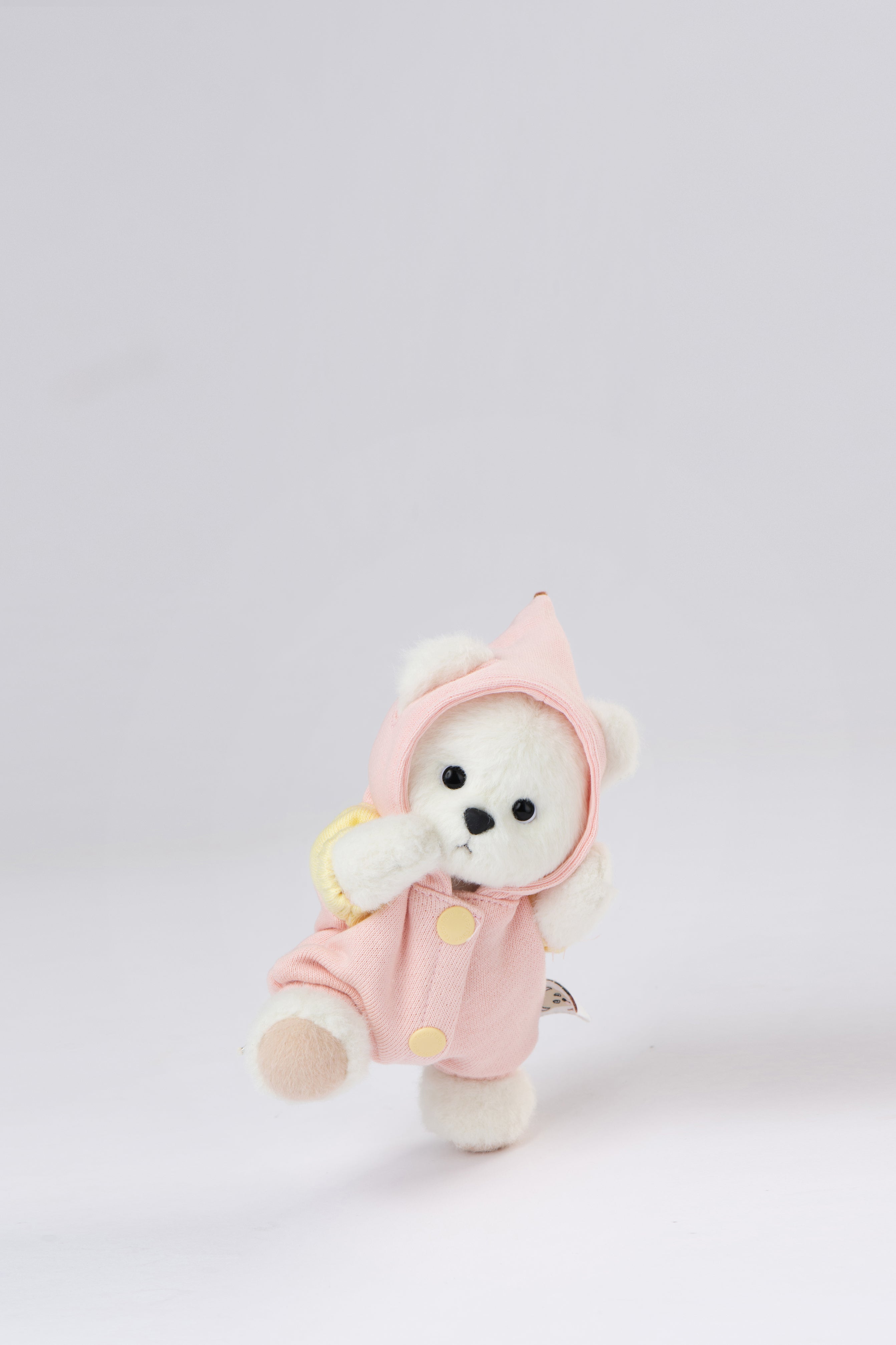 Lina Bear Strawberry Cheese Candy with Keychain - White (15cm)
