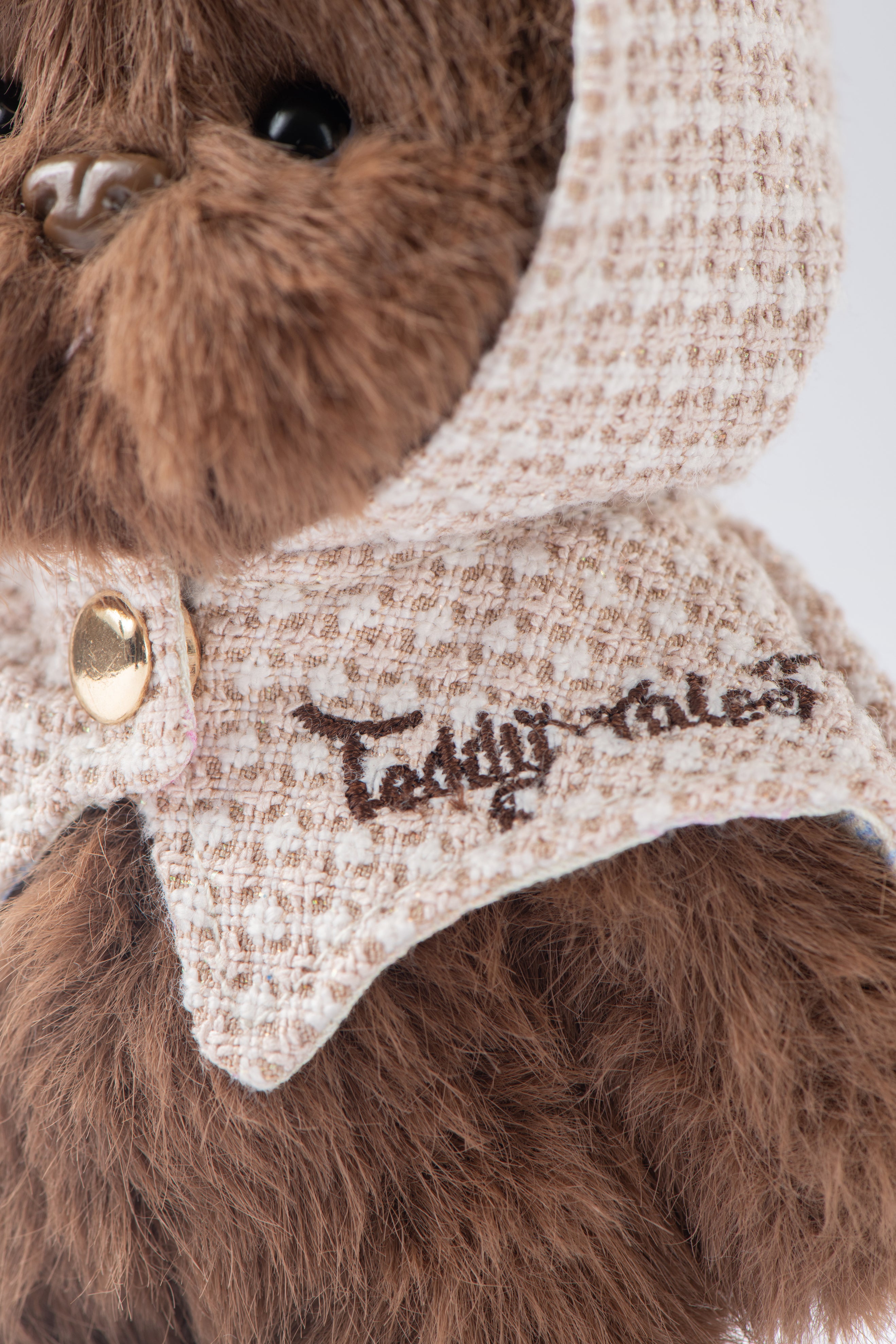 Lina Meow Khaki Cloak with Keychain - Tiramisu Brown (12cm)