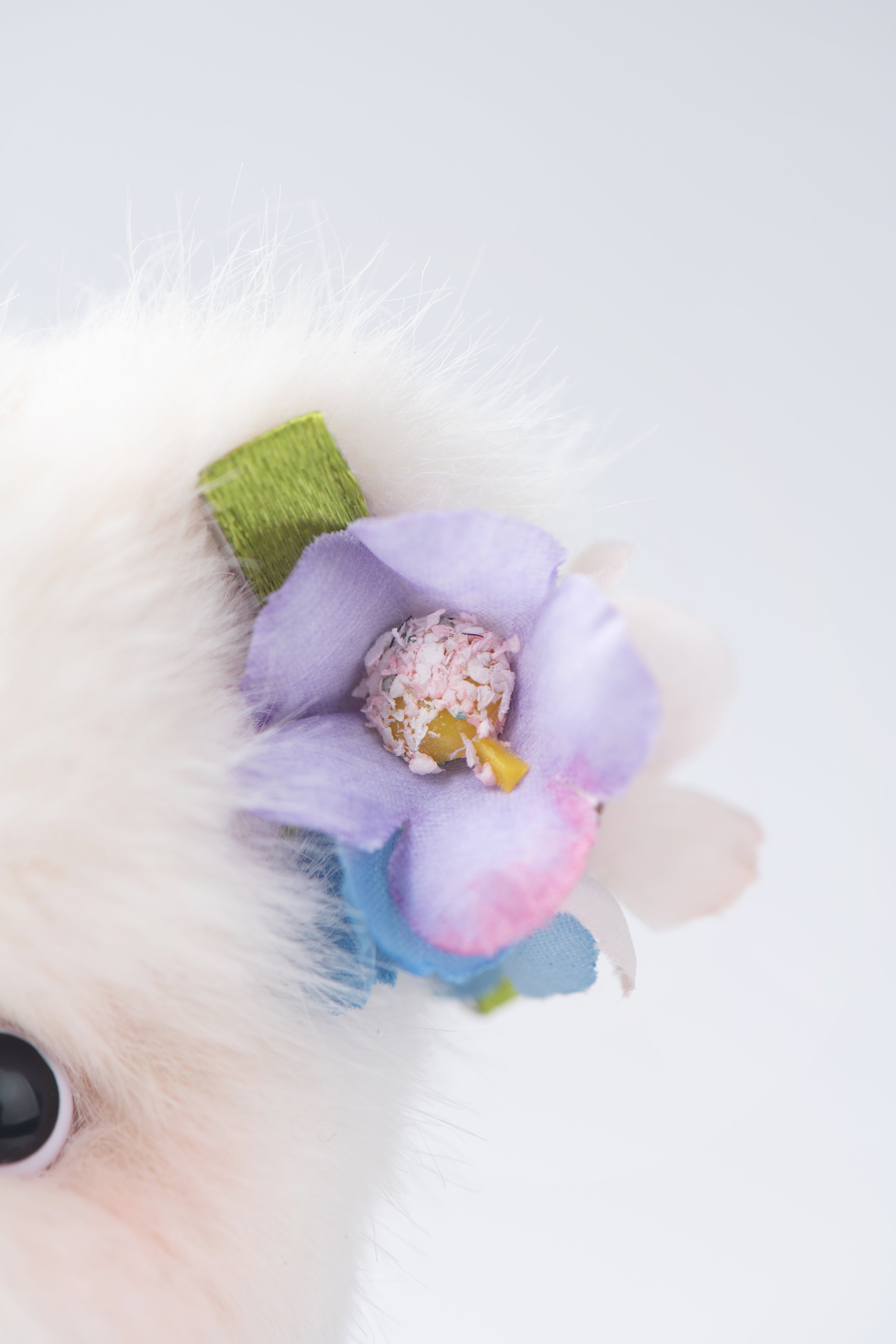 Lina Bear Nezabudka Forget-Me-Not with Leather Strap (15cm)