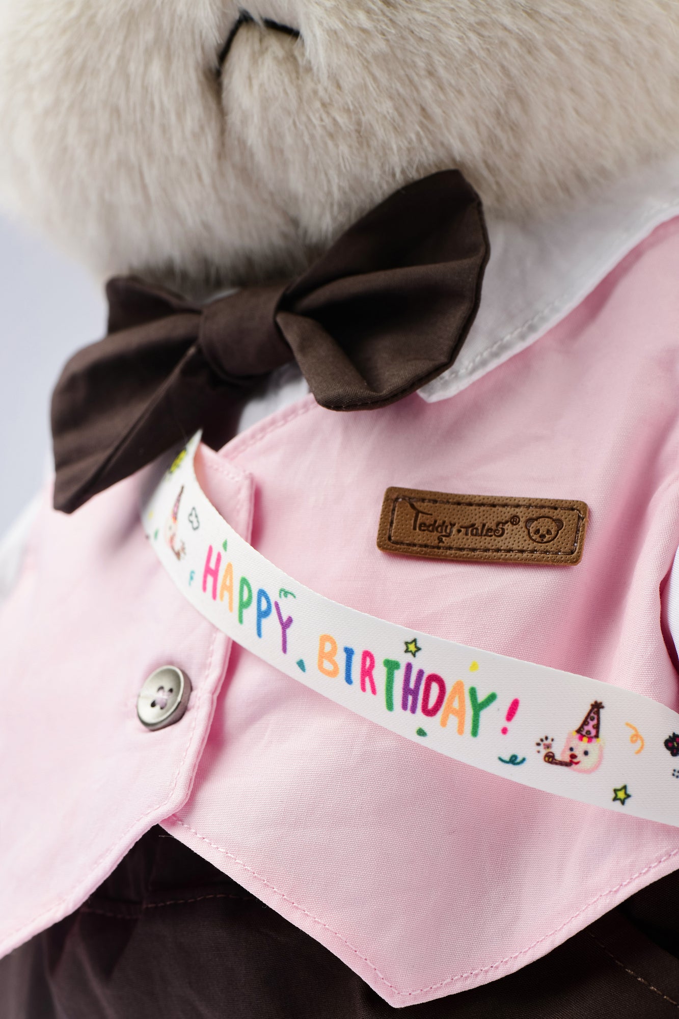 Lina Bear Happy Birthday Couple - Almond (38cm)