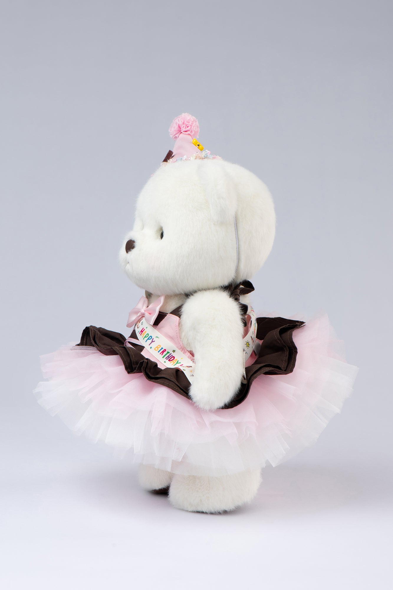Lina Bear Happy Birthday Couple - White (30cm)