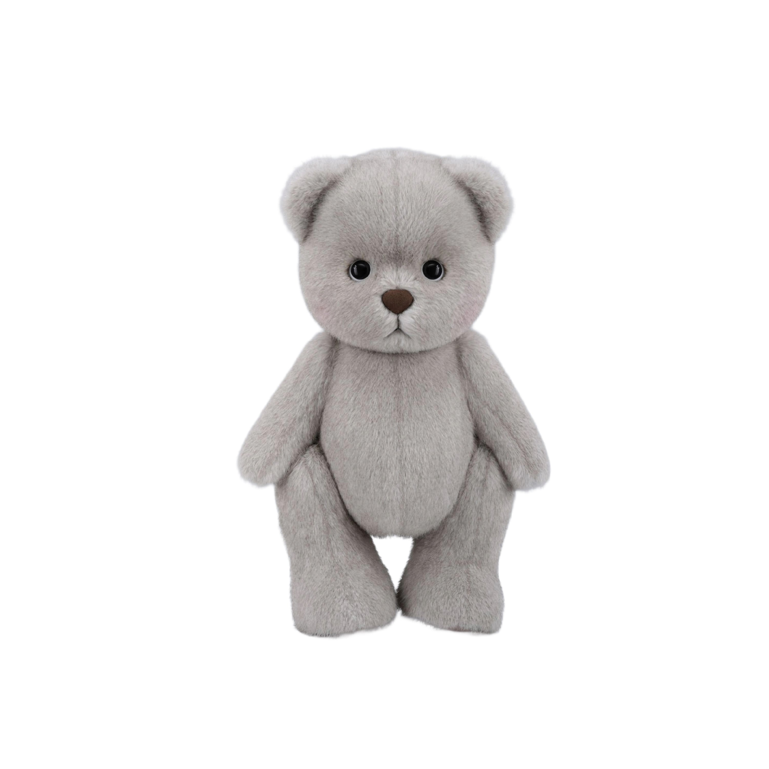 Lina Bear Long-Hair - Coconut Grey (38cm)